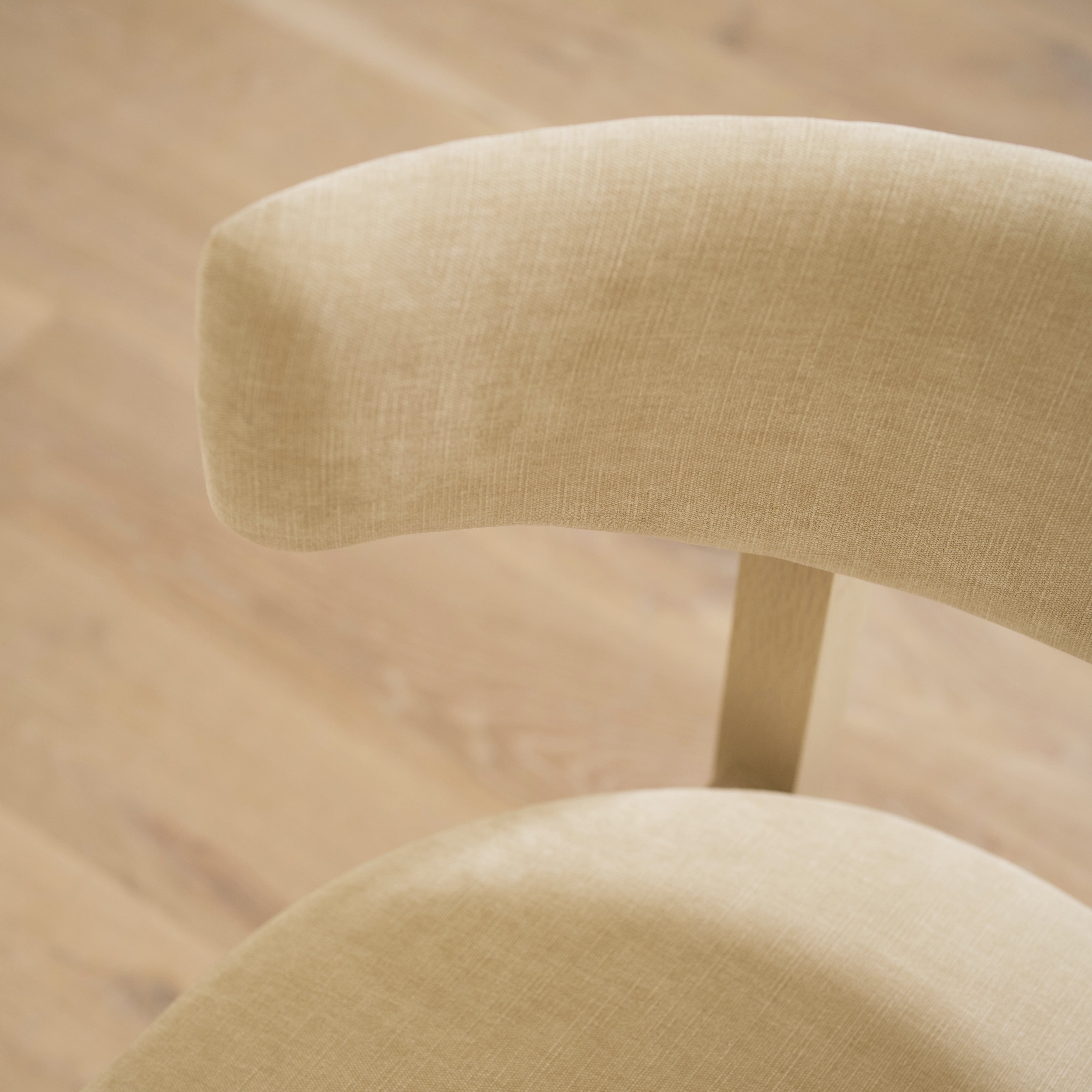 As Shown: 22"W x 21"D x 31"H | Fabric: Canyon Sand | Finish: Sand