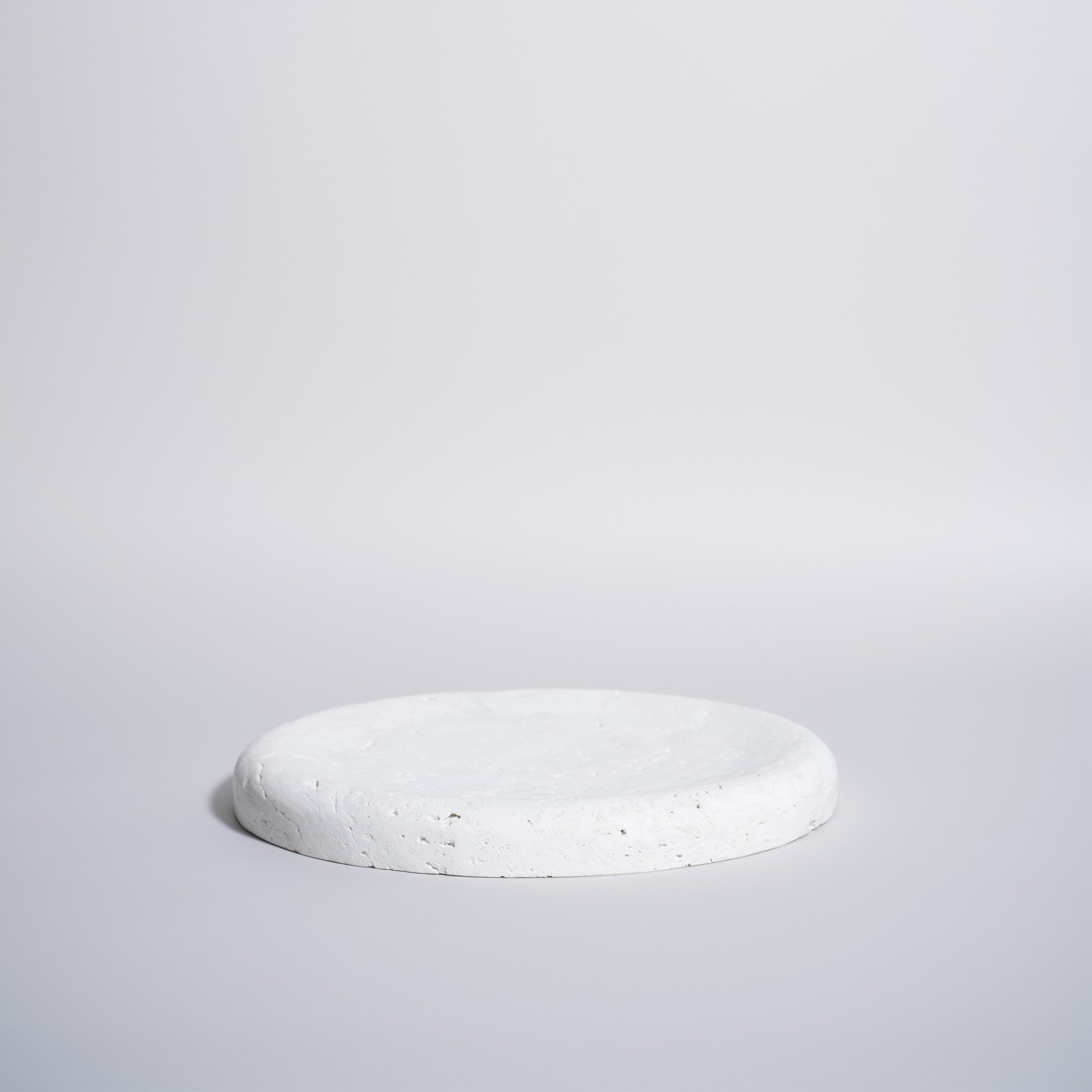 As Shown in Large, White Travertine