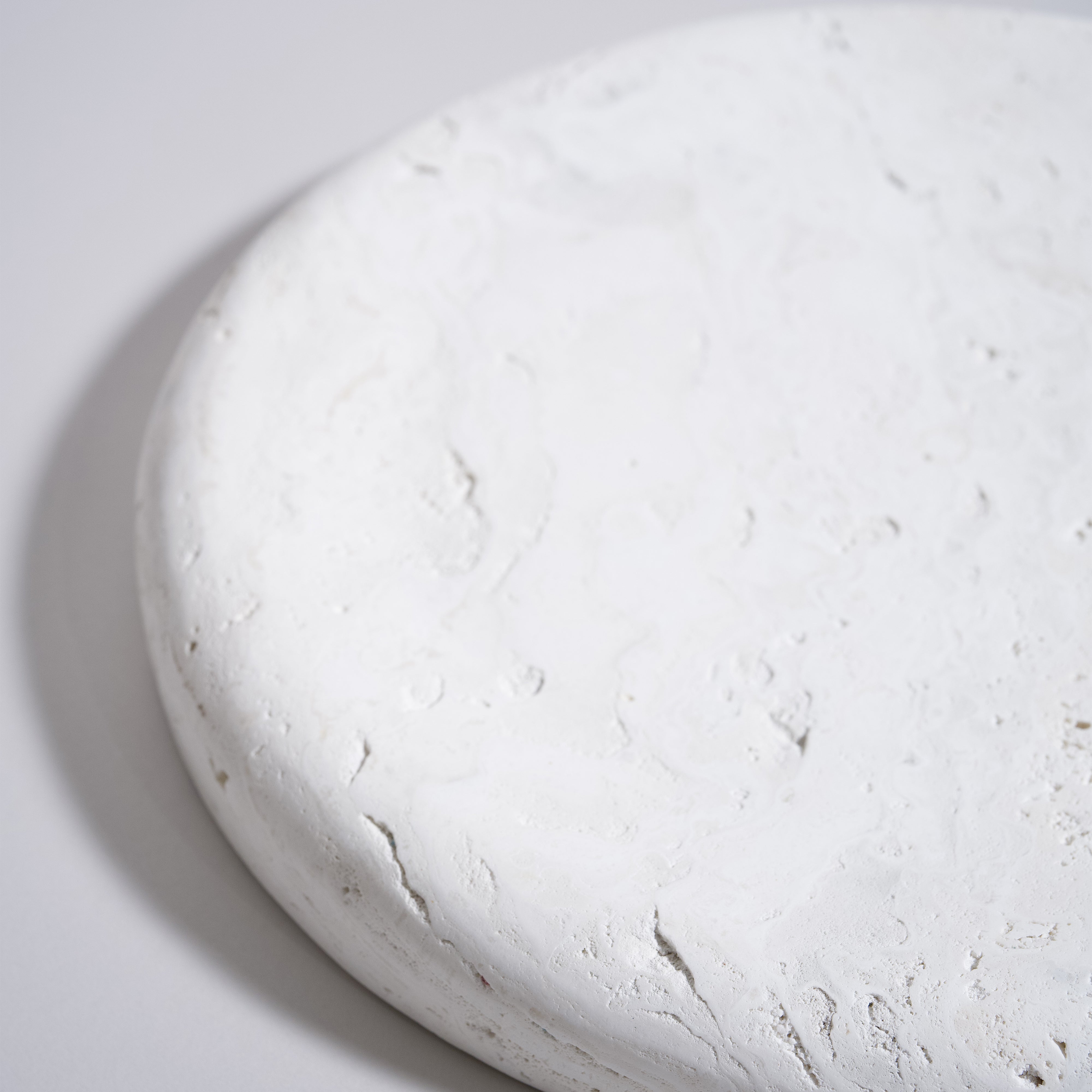 As Shown in Large, White Travertine