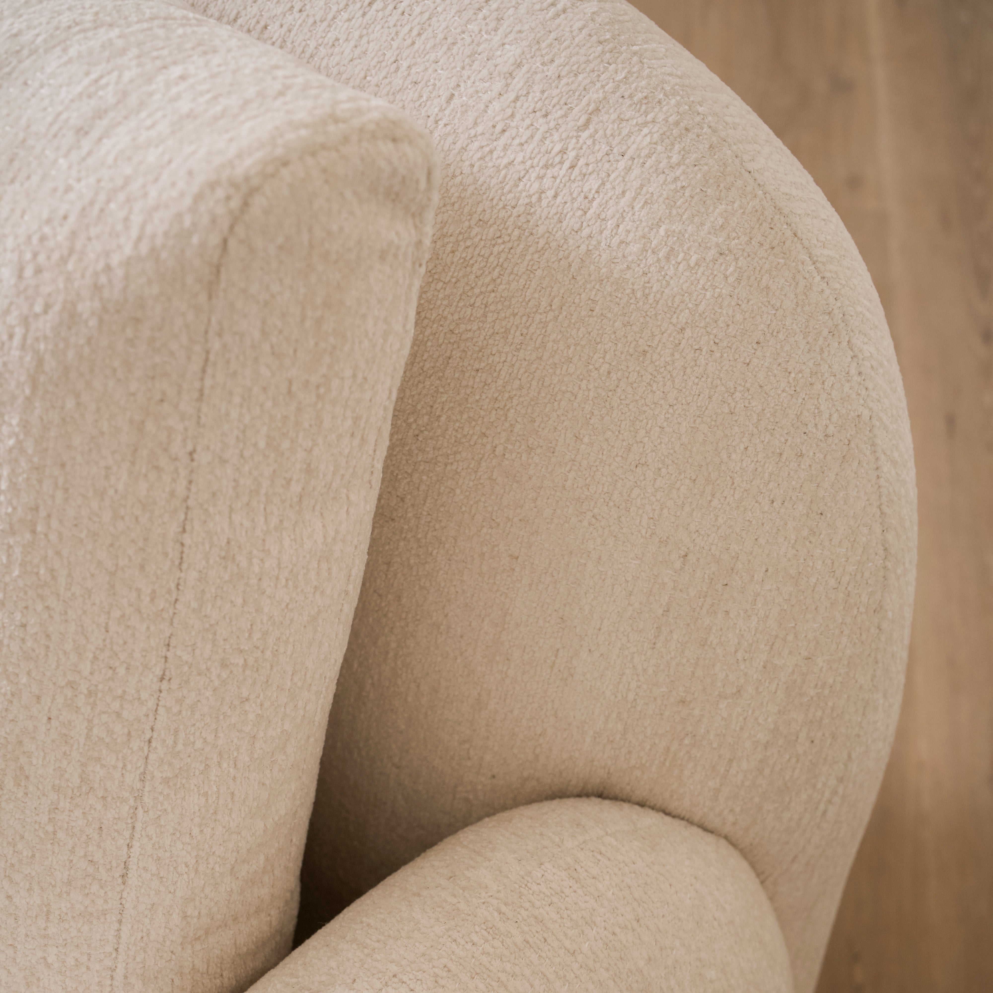 As Shown Upholstered in Dylan Parchment, Swivel