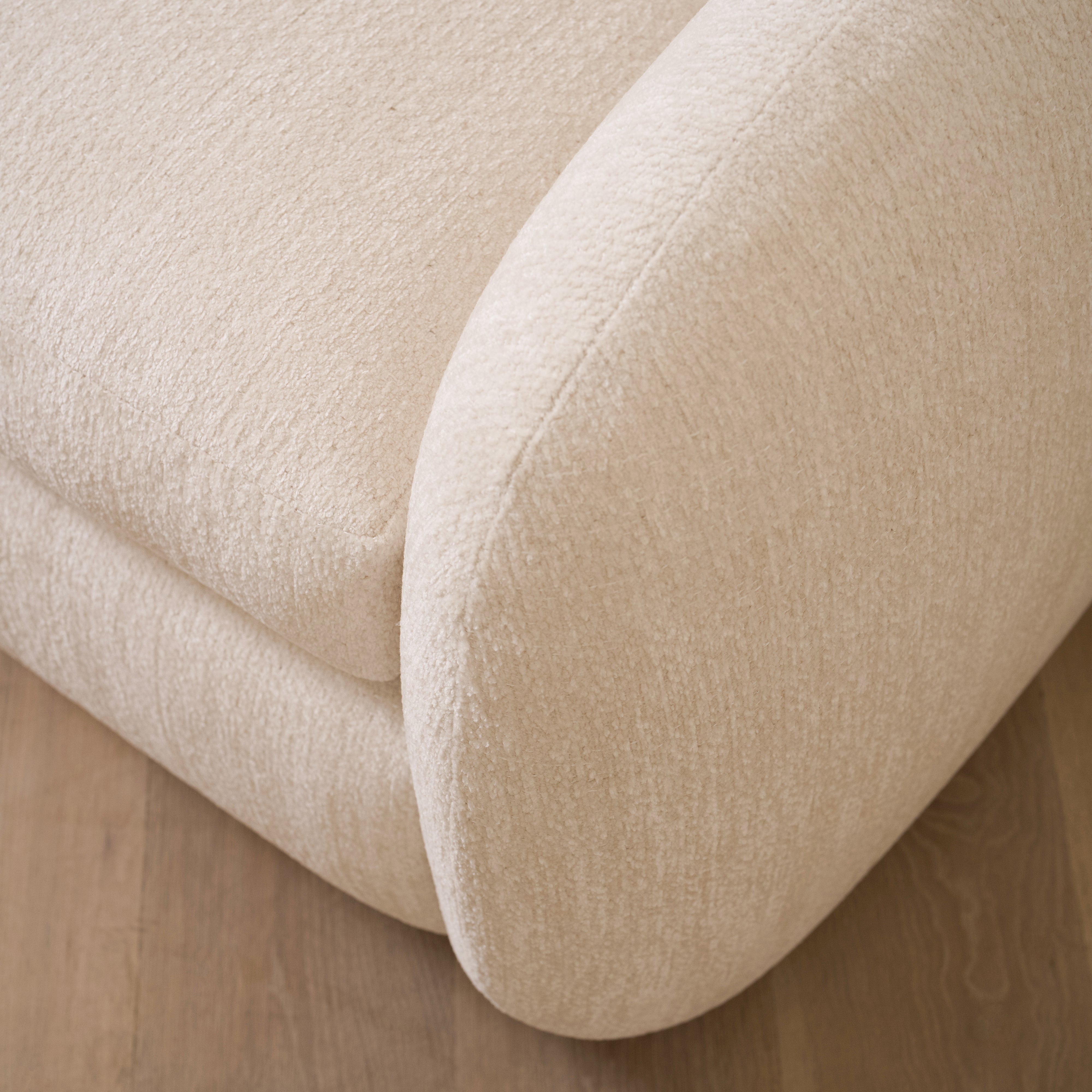 As Shown Upholstered in Dylan Parchment, Swivel