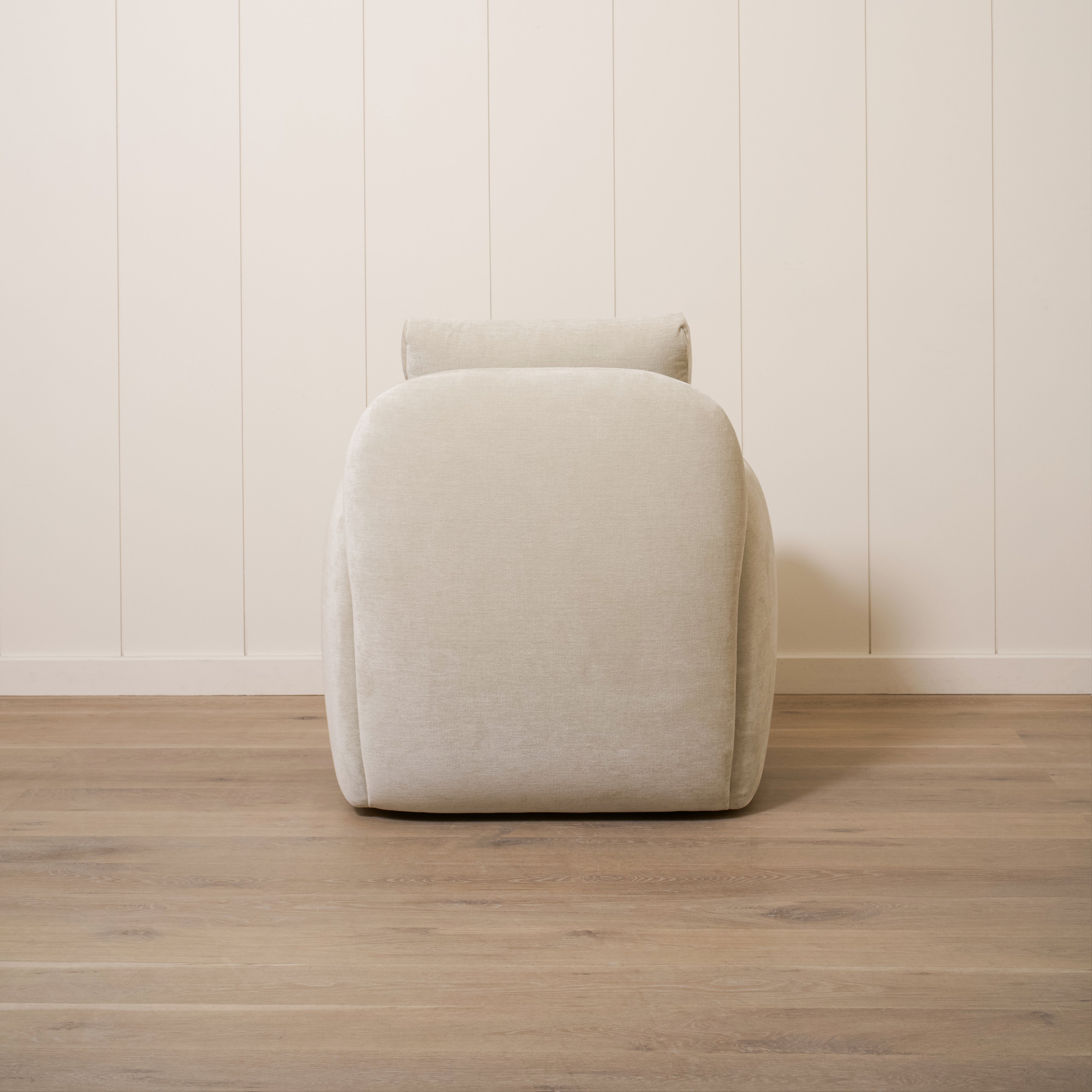 As Shown Upholstered in Canyon Dune, Swivel