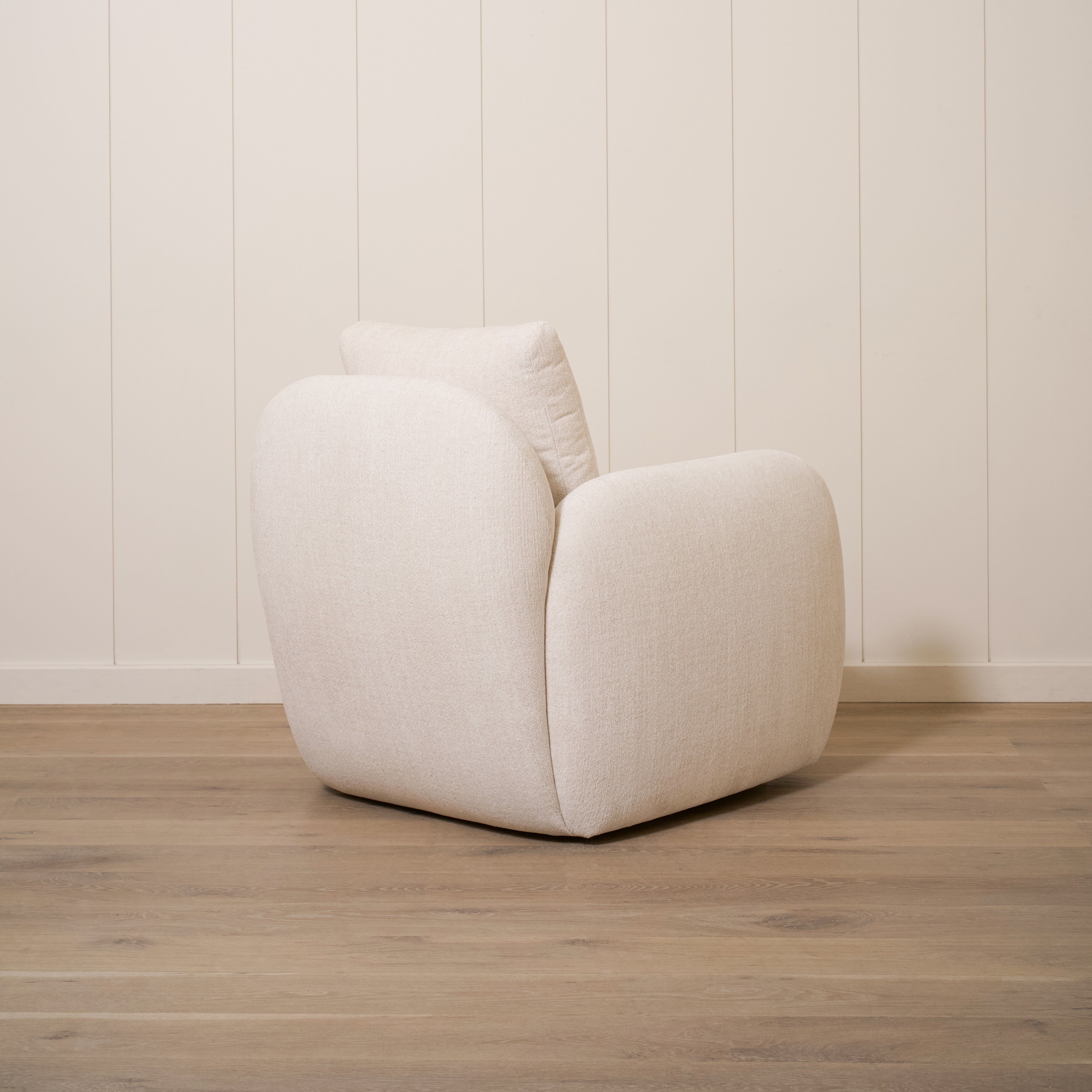 As Shown Upholstered in Dylan Parchment, Swivel