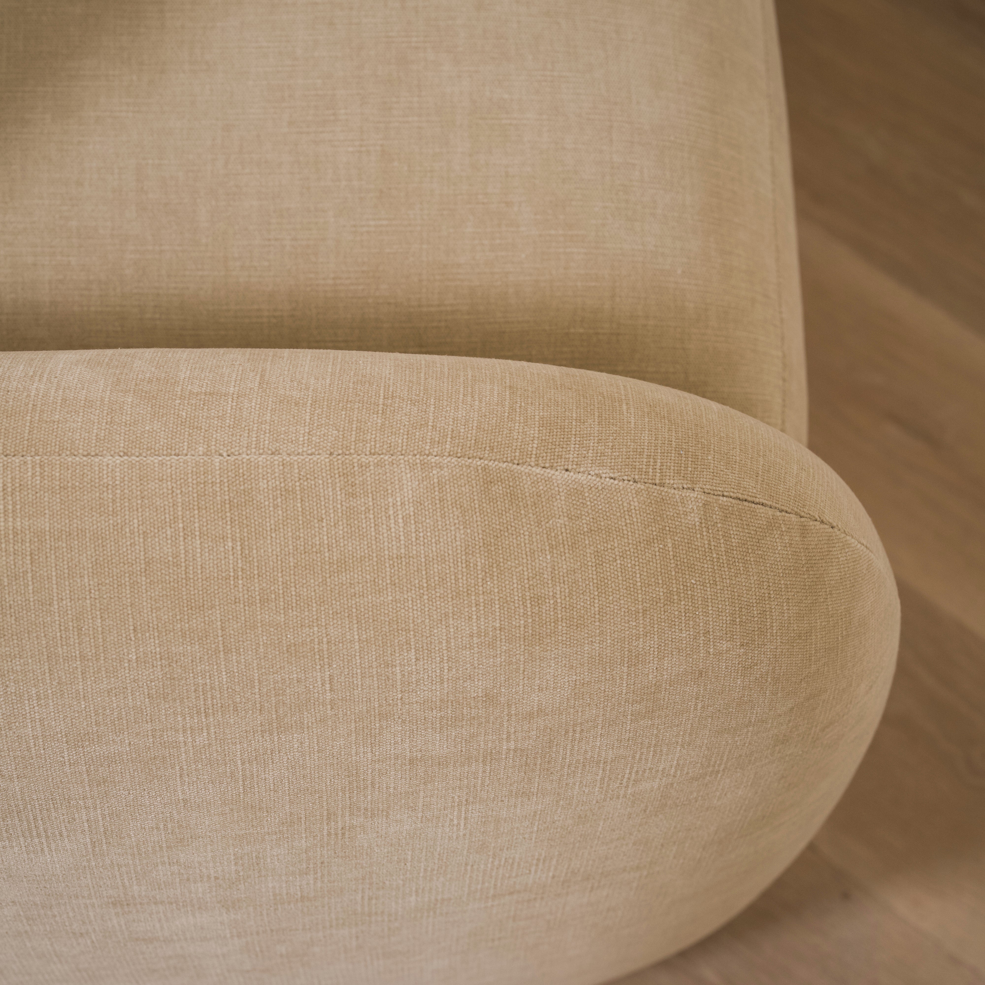 As Shown Upholstered in Canyon Sand, Swivel