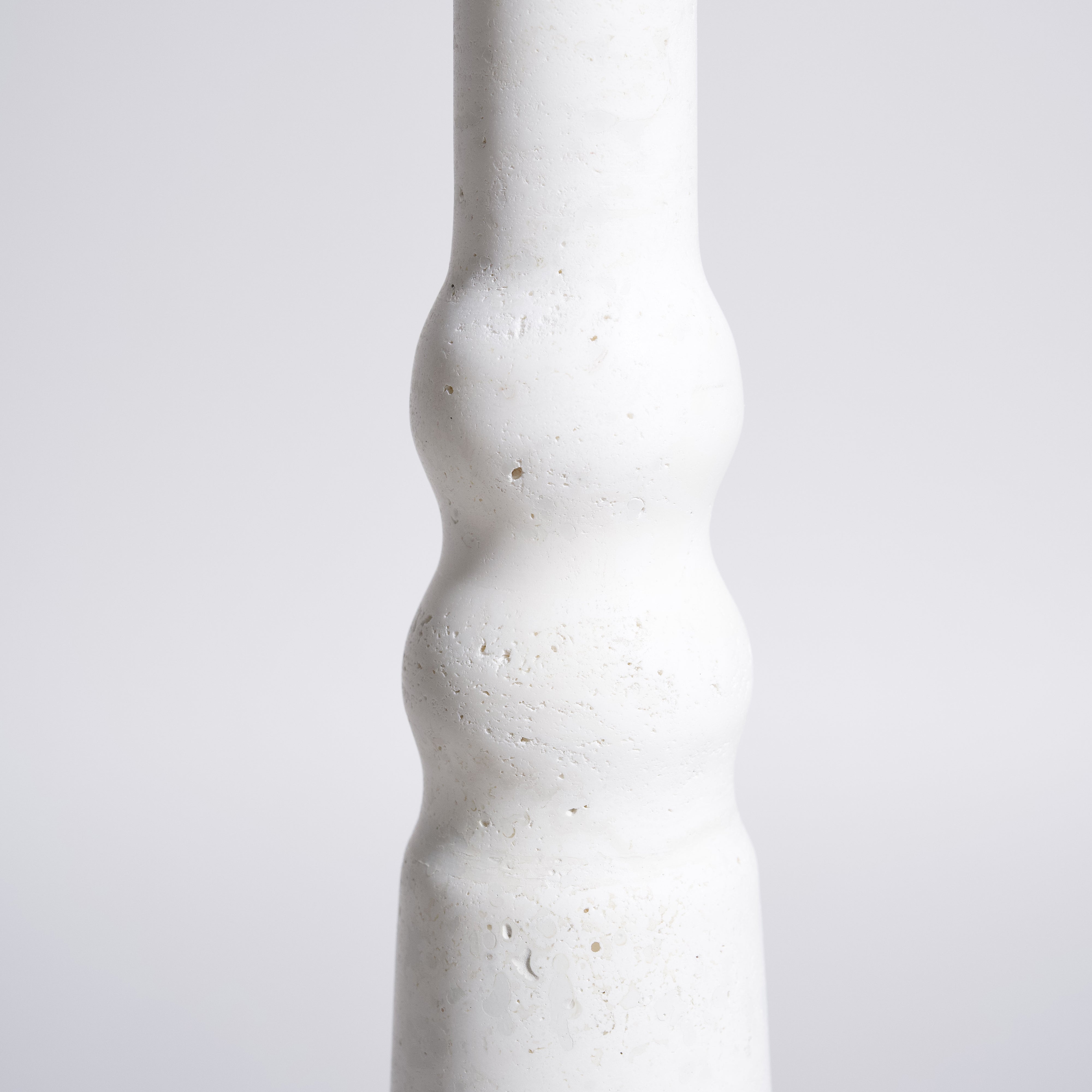 As Shown in Tall, White Travertine