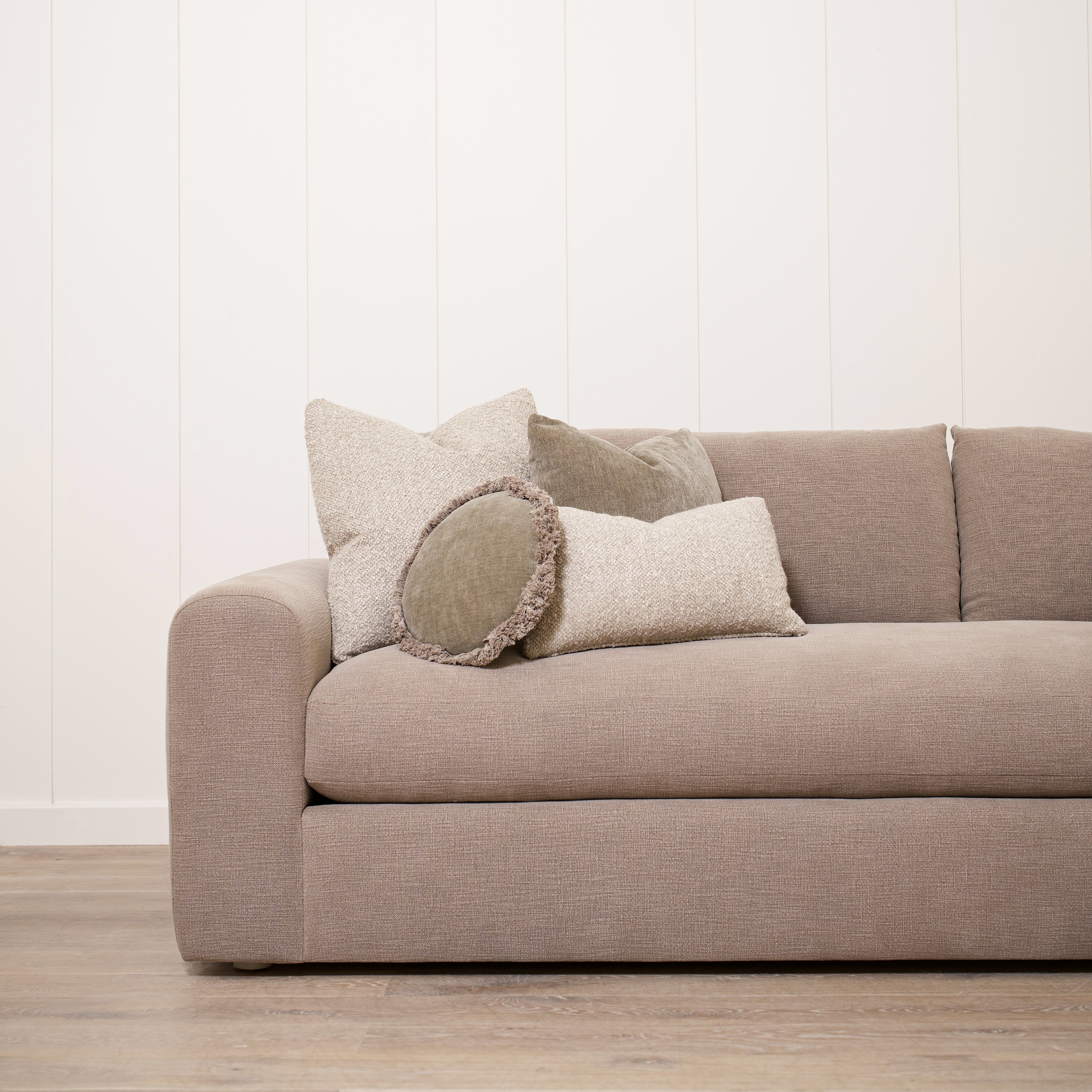 As Shown in Large, Upholstered in Vail Bark