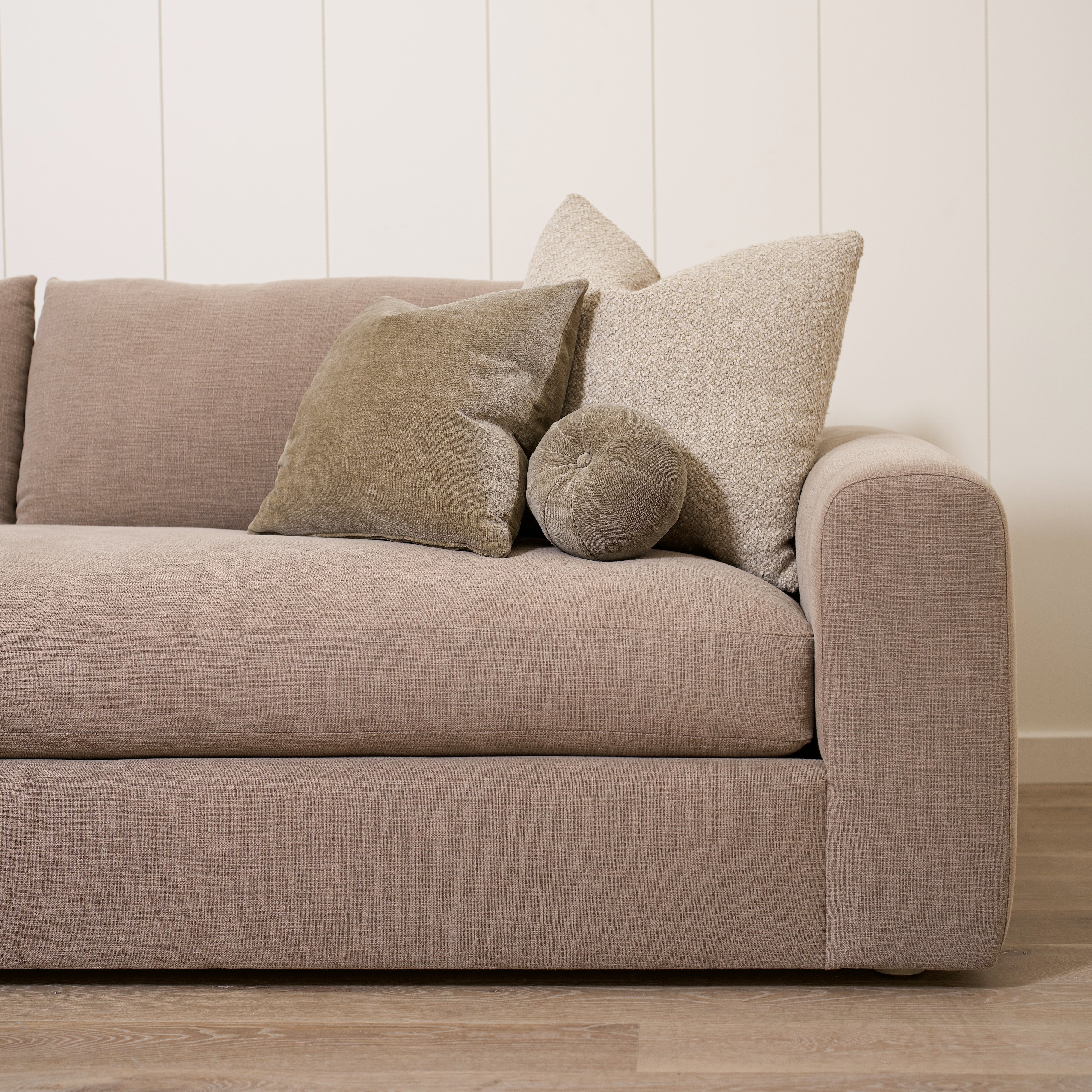 As Shown in Large, Upholstered in Vail Bark