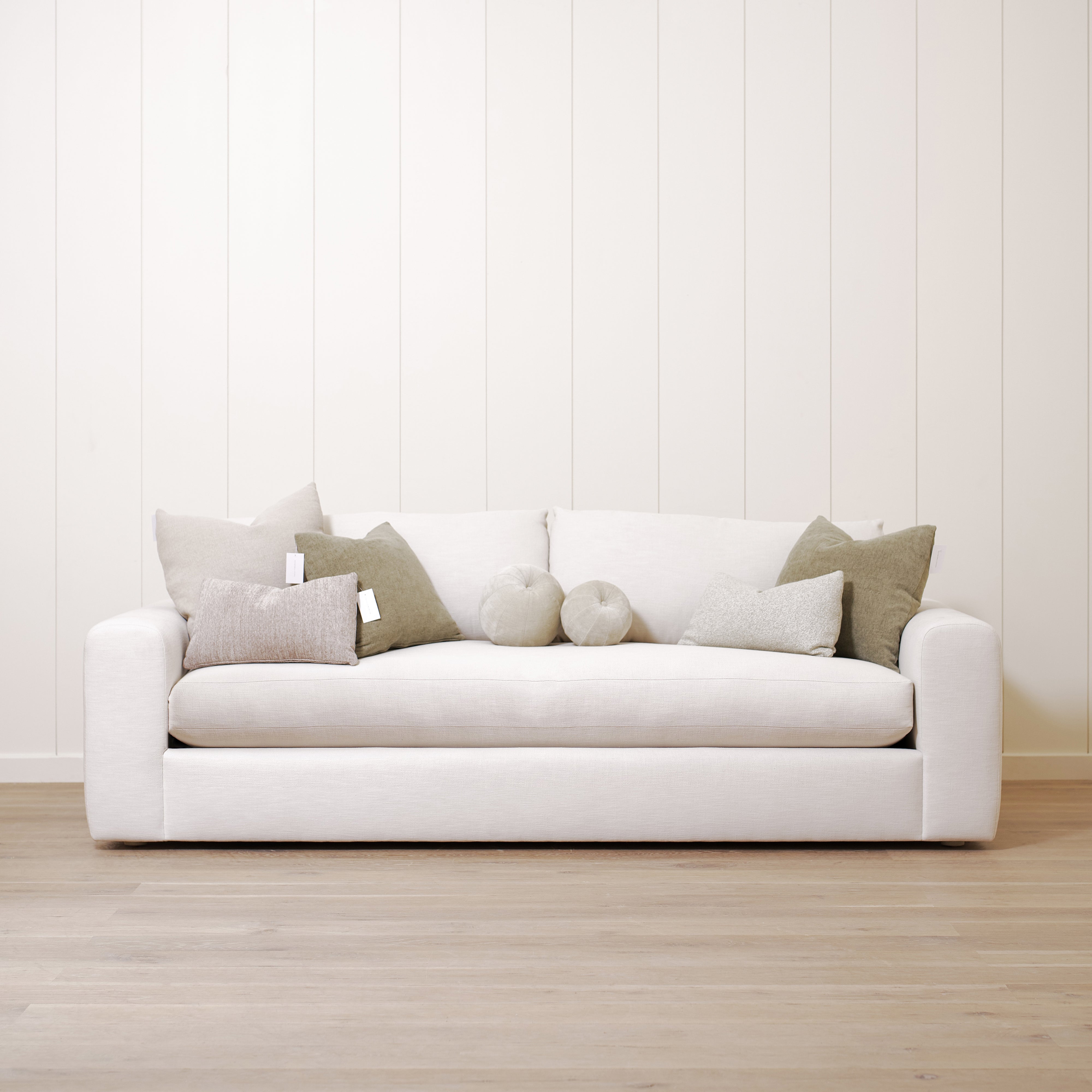 As Shown in Small, Upholstered in Vail Oyster