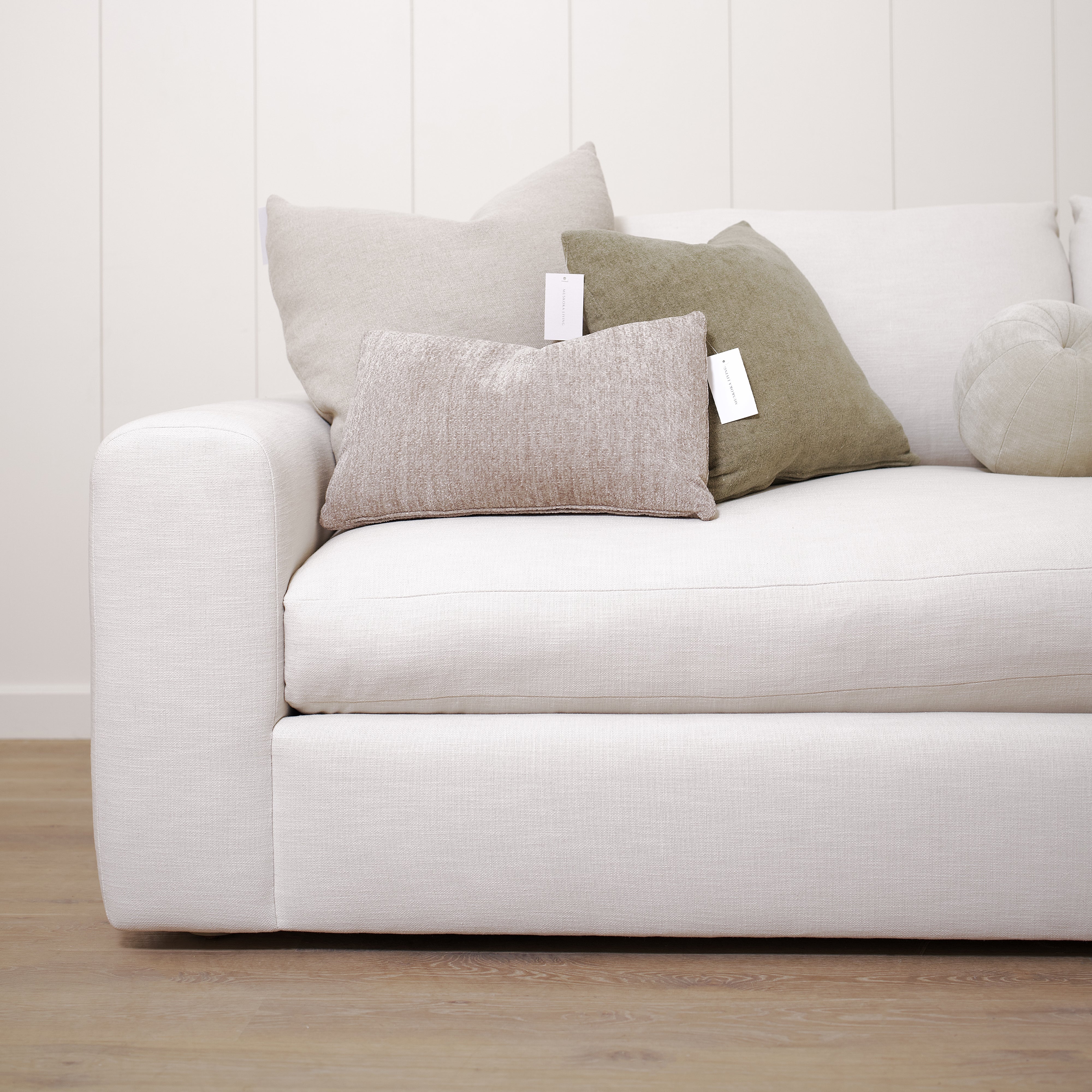 As Shown in Small, Upholstered in Vail Oyster