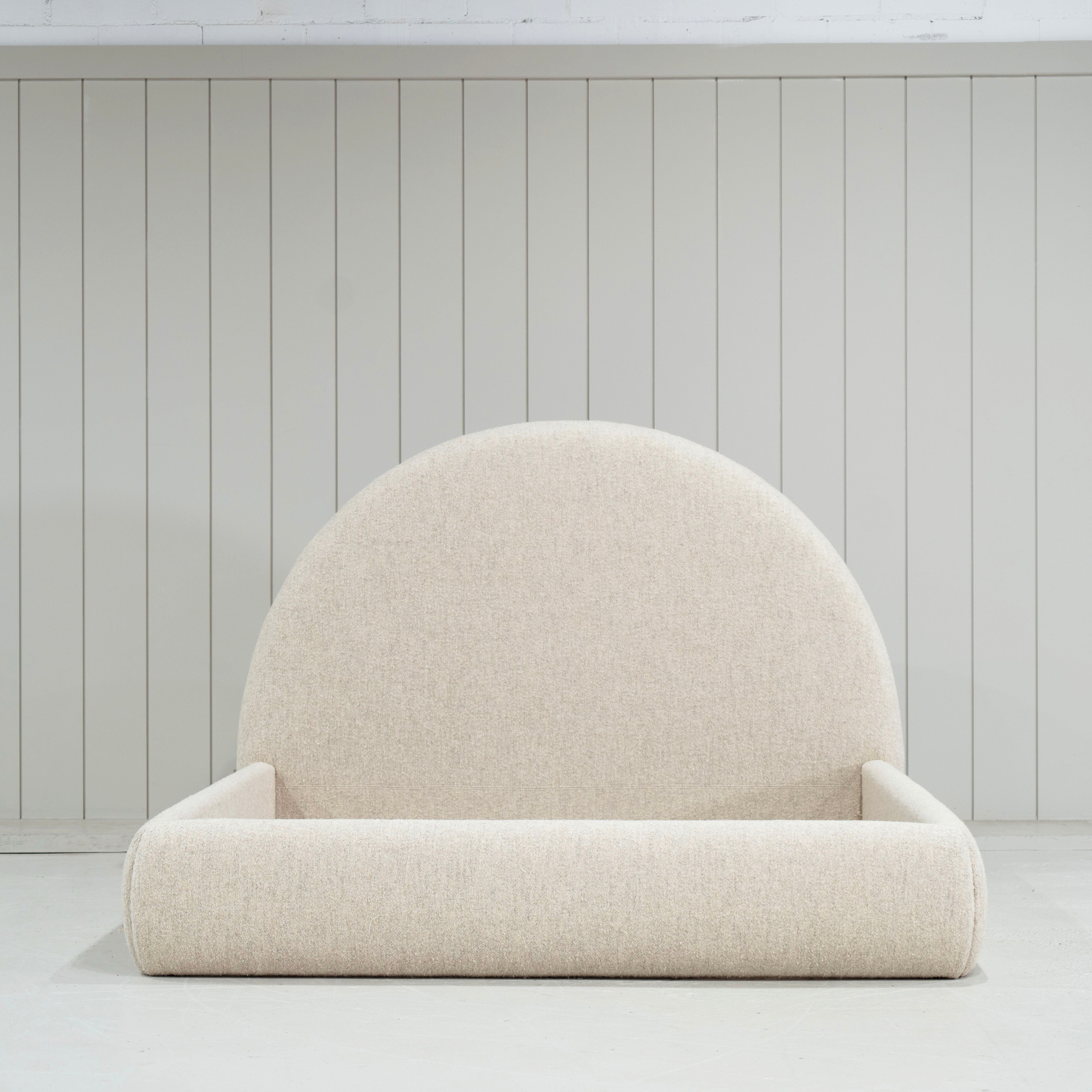 As Shown: King | Style: Upholstered | Fabric: Berber Natural | Finish: N/A