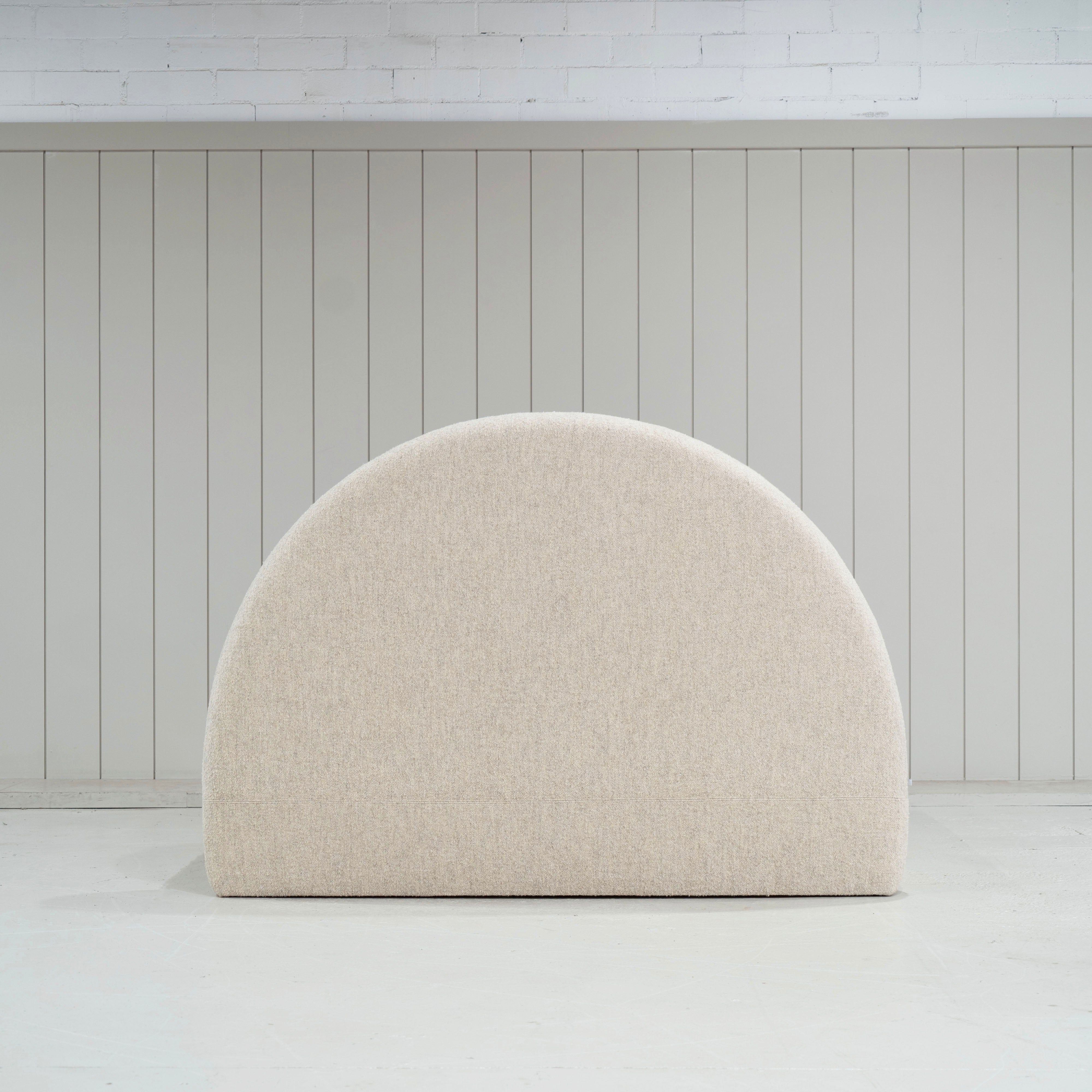 As Shown: King | Style: Upholstered | Fabric: Berber Natural | Finish: N/A
