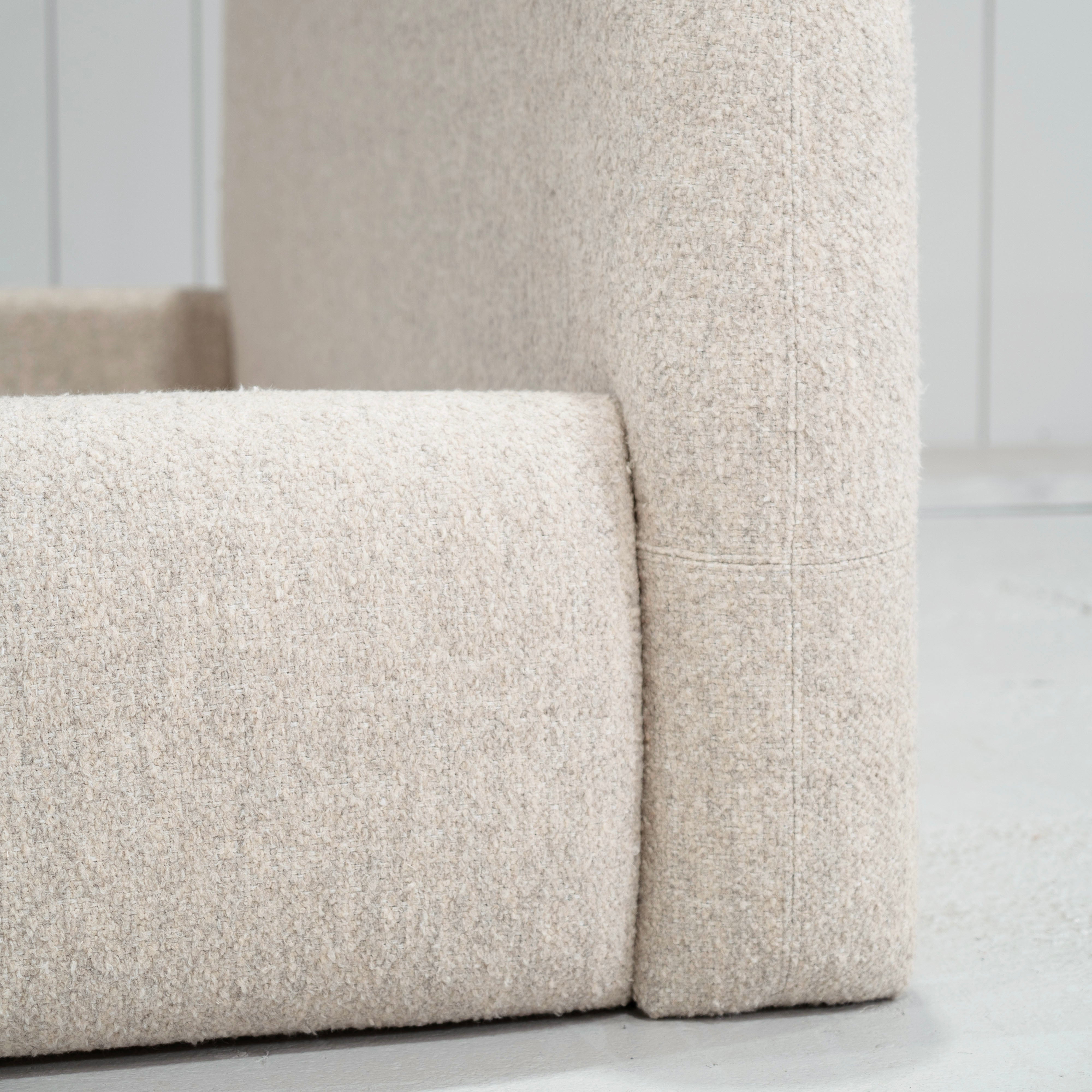As Shown: King | Style: Upholstered | Fabric: Berber Natural | Finish: N/A