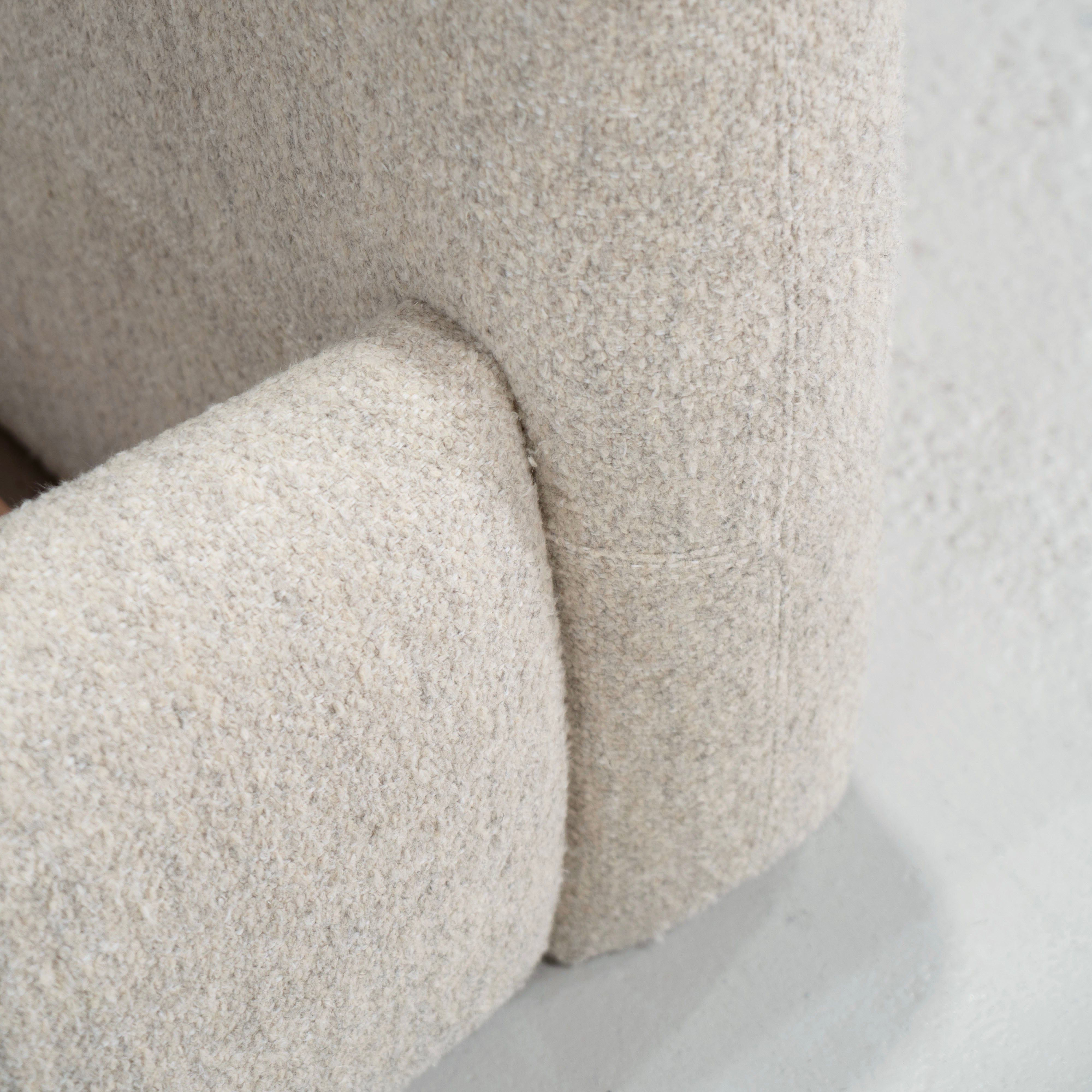 As Shown: King | Style: Upholstered | Fabric: Berber Natural | Finish: N/A