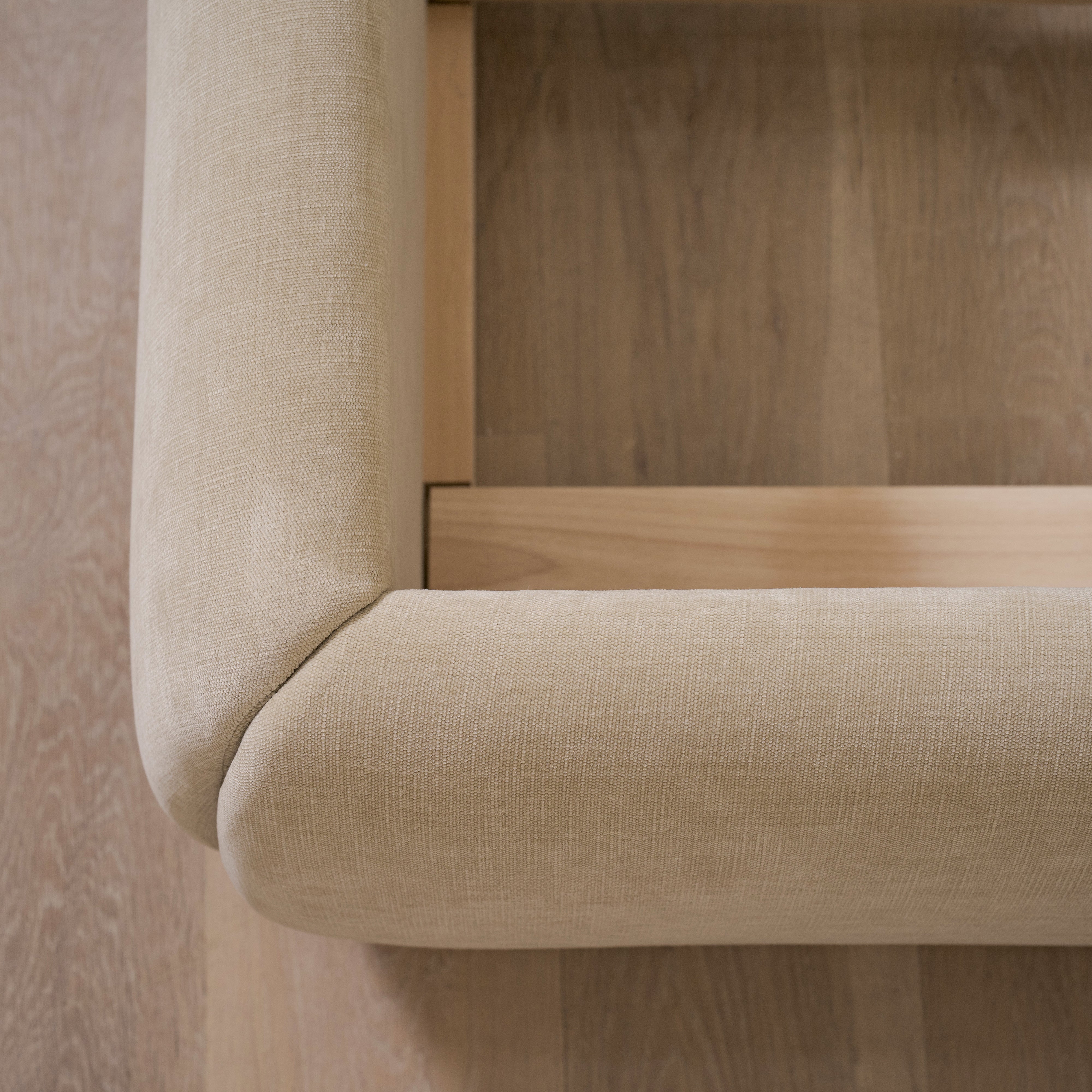 As Shown: King | Style: Upholstered | Fabric: Canyon Sand | Finish: N/A