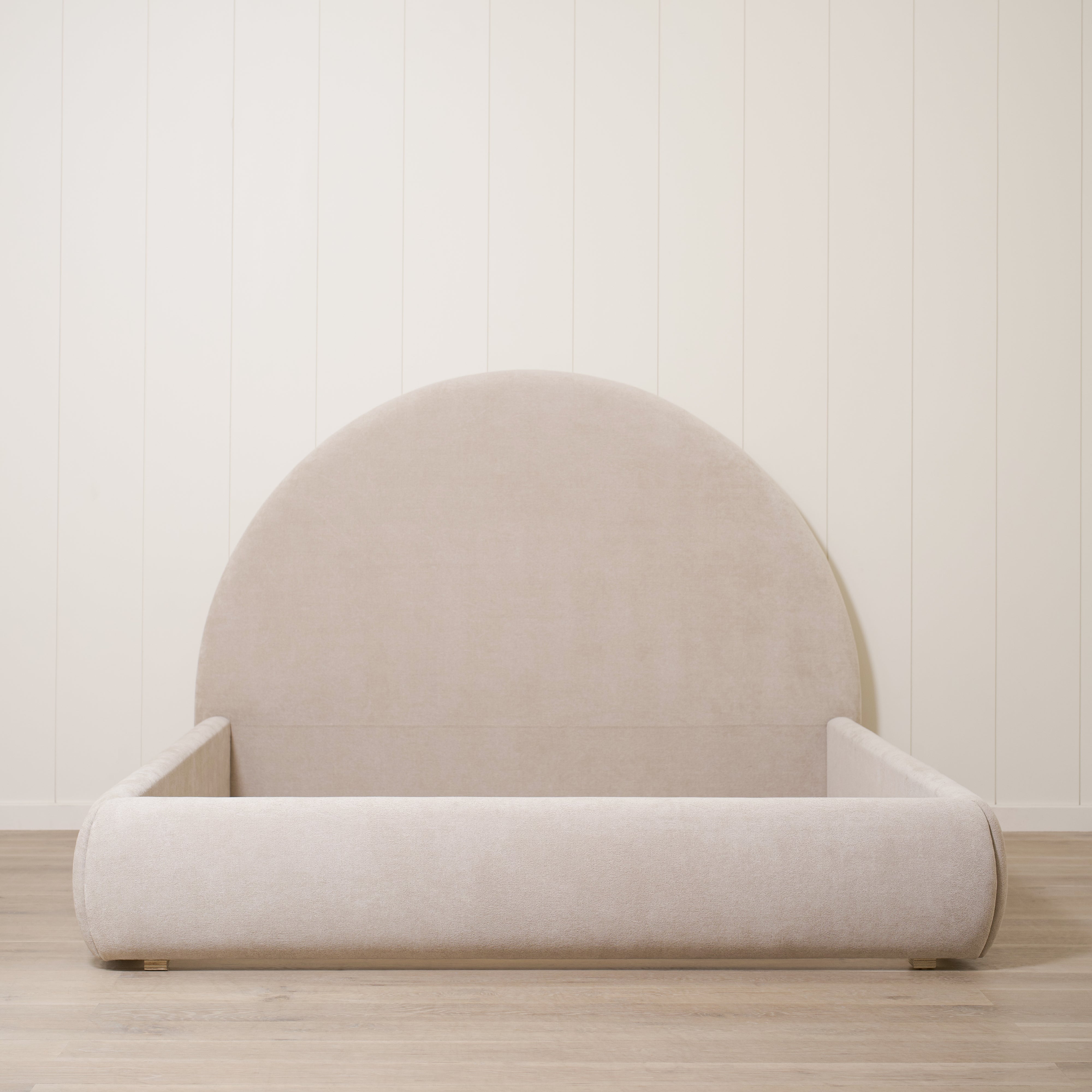 As Shown: King | Style: Upholstered | Fabric: Barney Sand | Finish: N/A