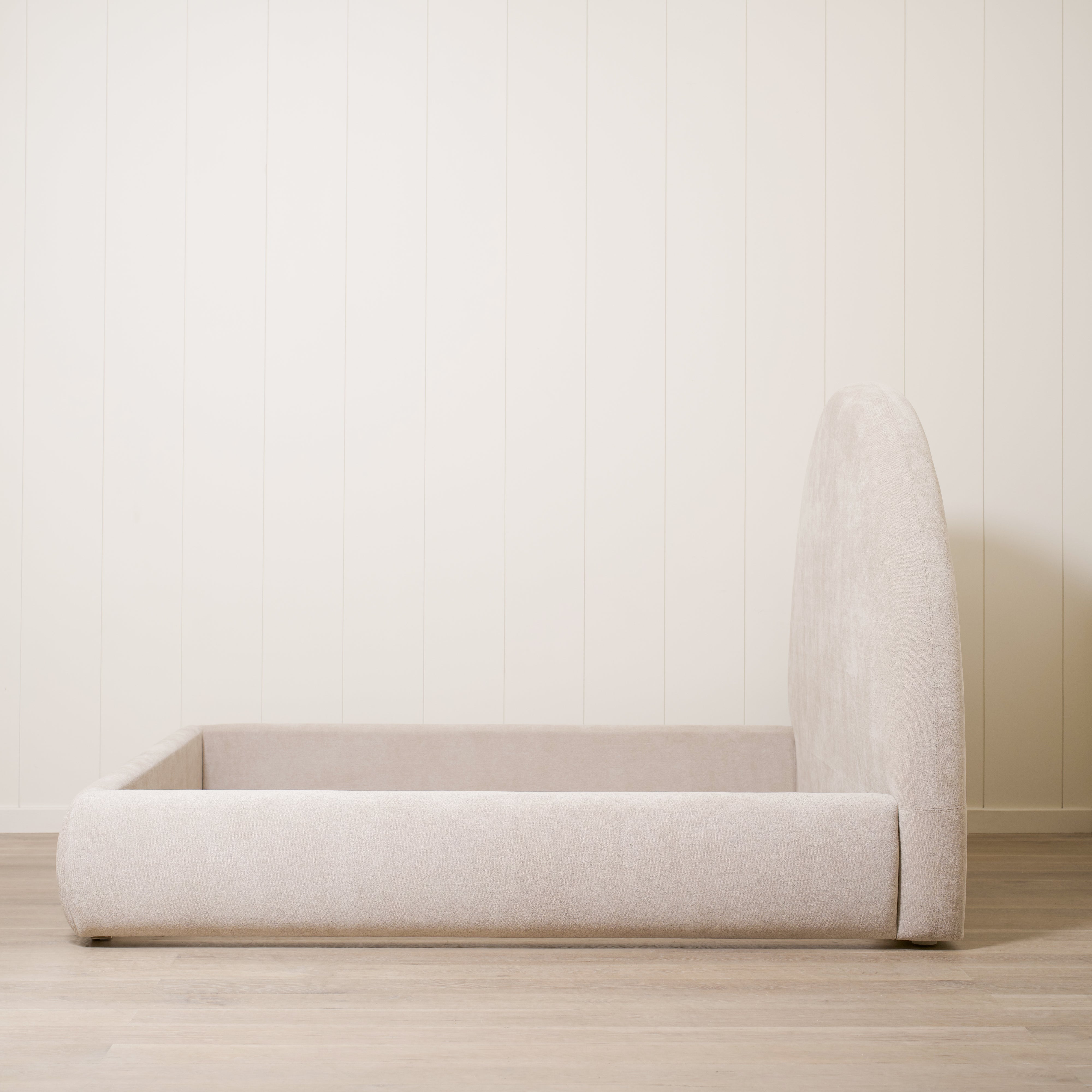 As Shown: King | Style: Upholstered | Fabric: Barney Sand | Finish: N/A