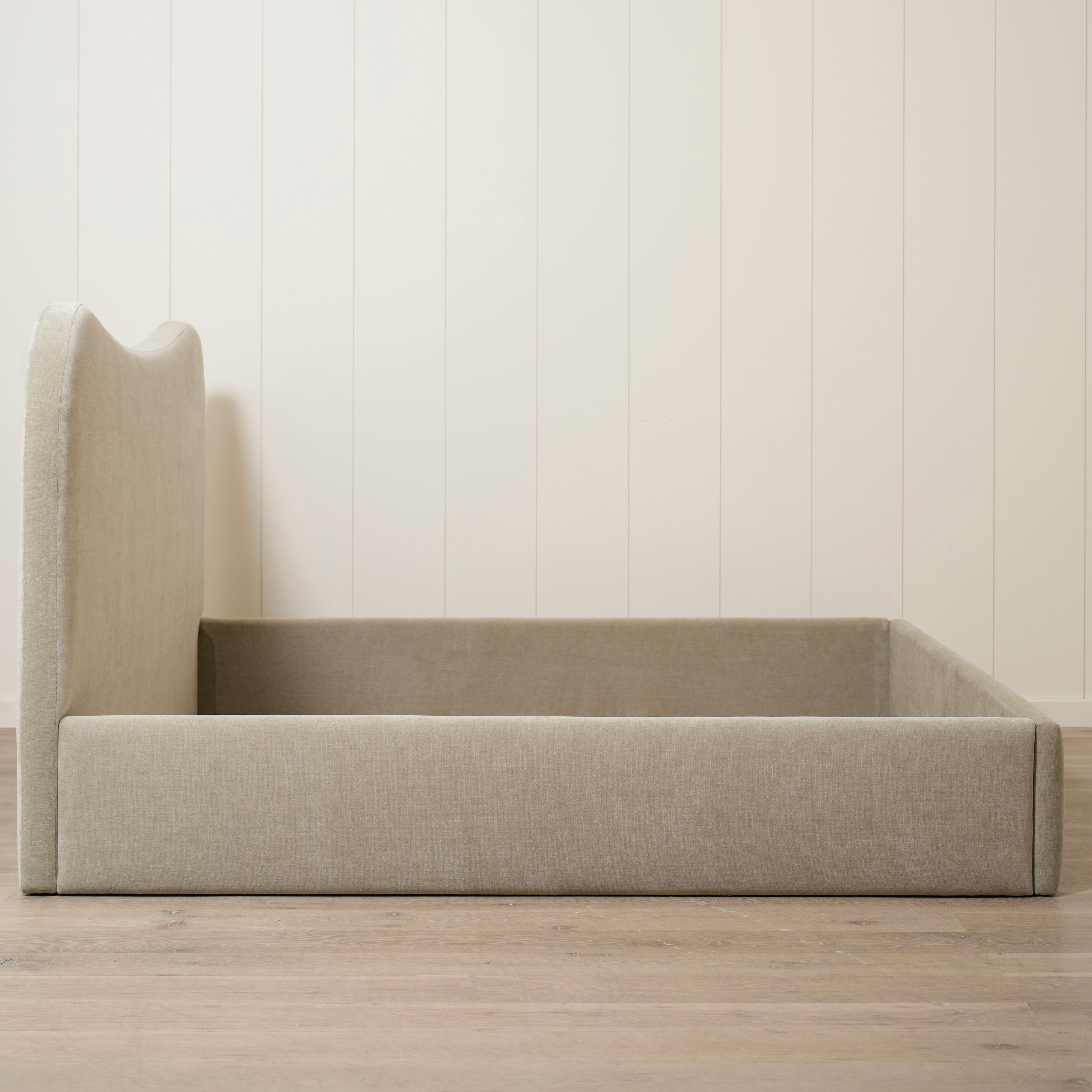 As Shown: King | Style: Upholstered | Fabric: Canyon Sage | Finish: N/A