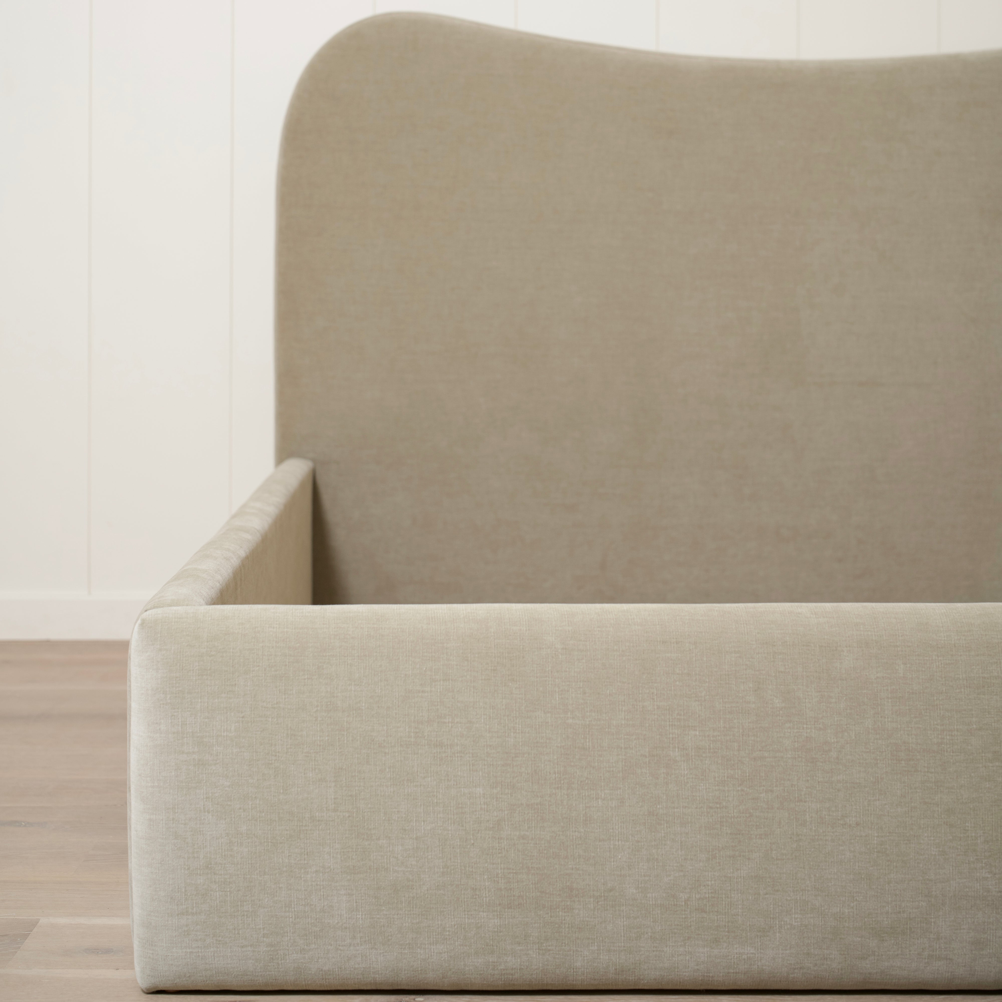 As Shown: King | Style: Upholstered | Fabric: Canyon Sage | Finish: N/A
