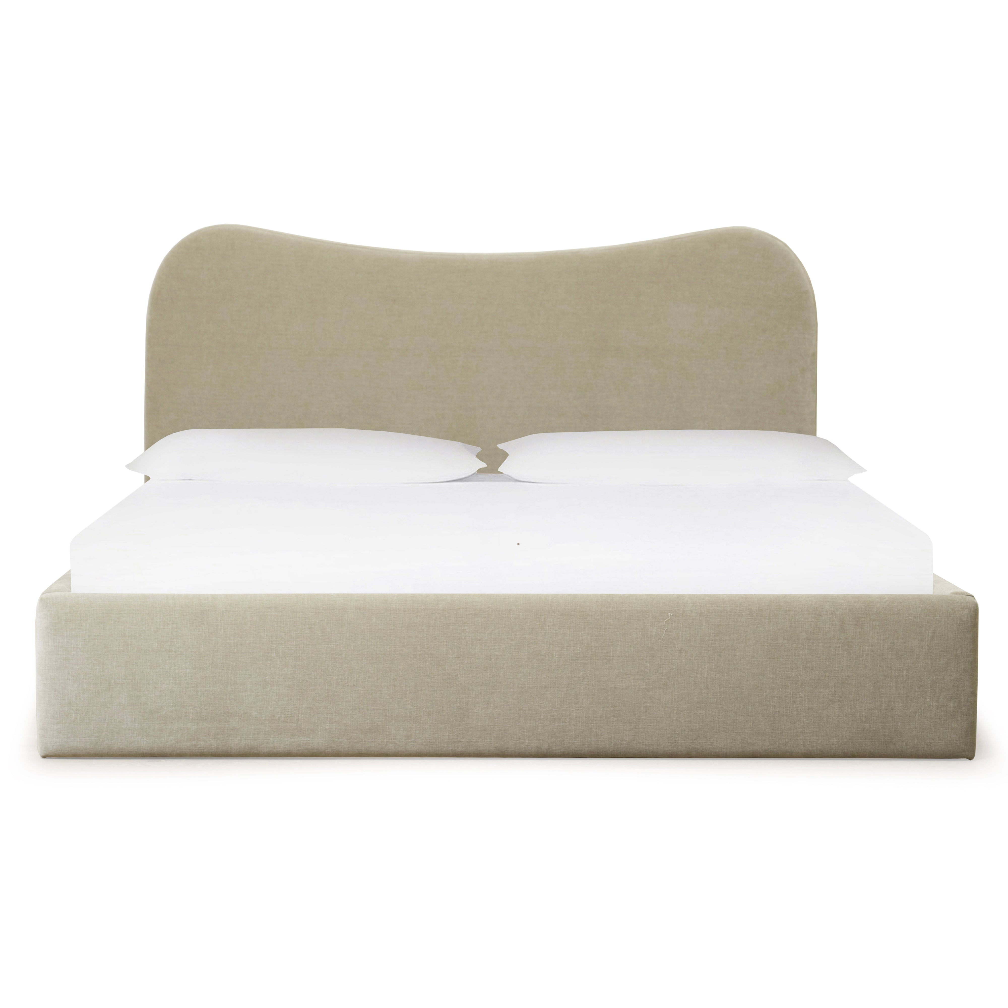 As Shown: King | Style: Upholstered | Fabric: Canyon Sage | Finish: N/A