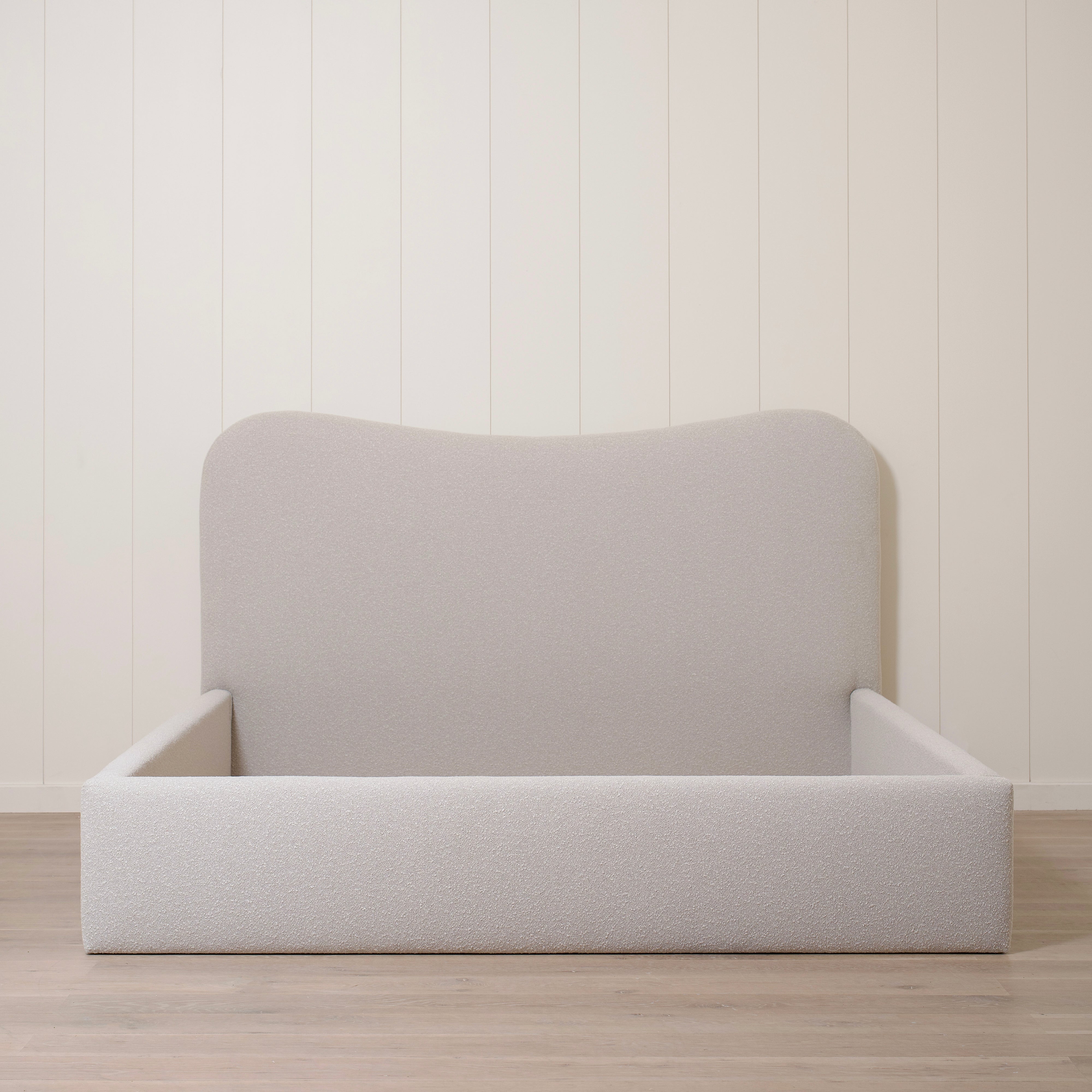 As Shown: King | Style: Upholstered | Fabric: Marsh Oat | Finish: N/A