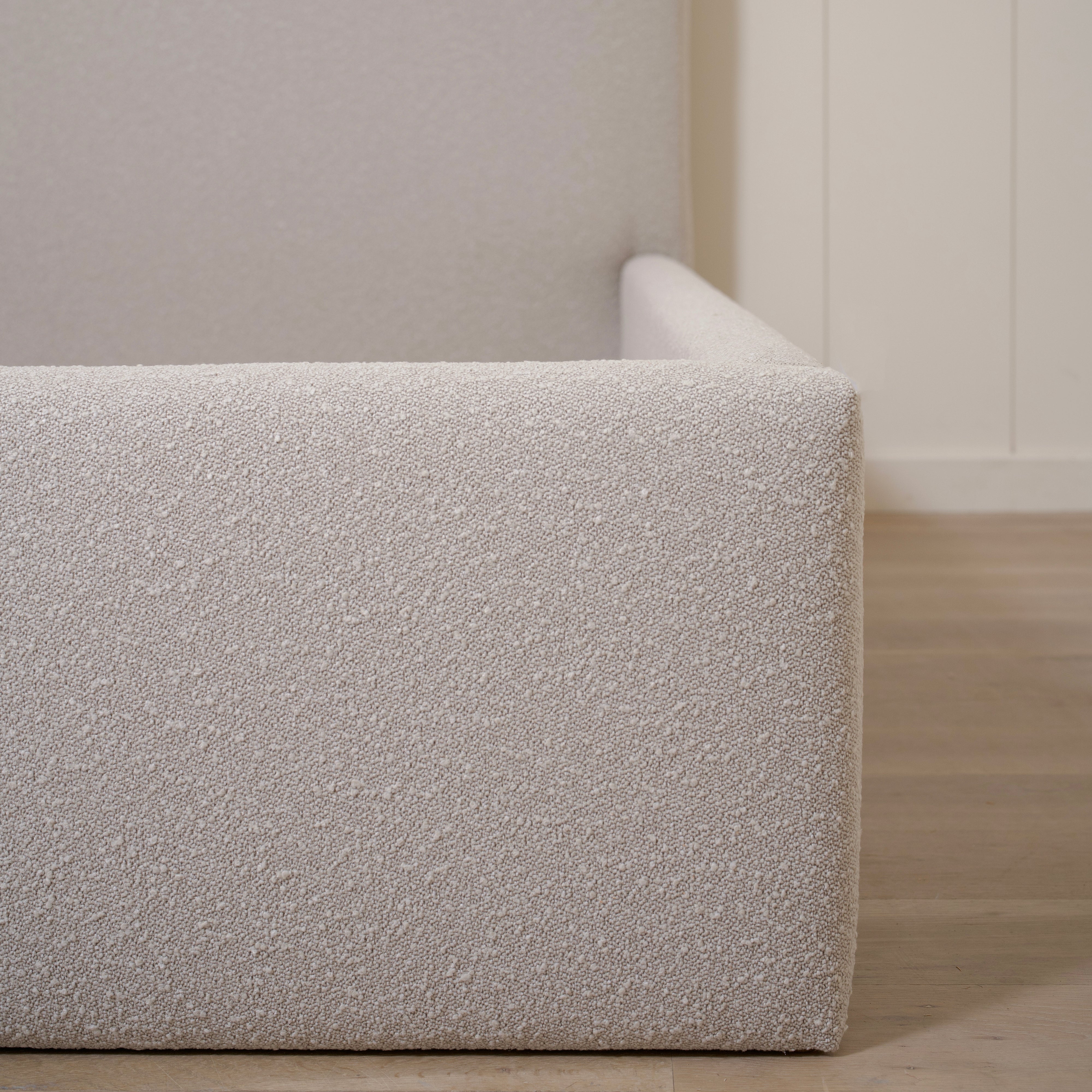 As Shown: King | Style: Upholstered | Fabric: Marsh Oat | Finish: N/A