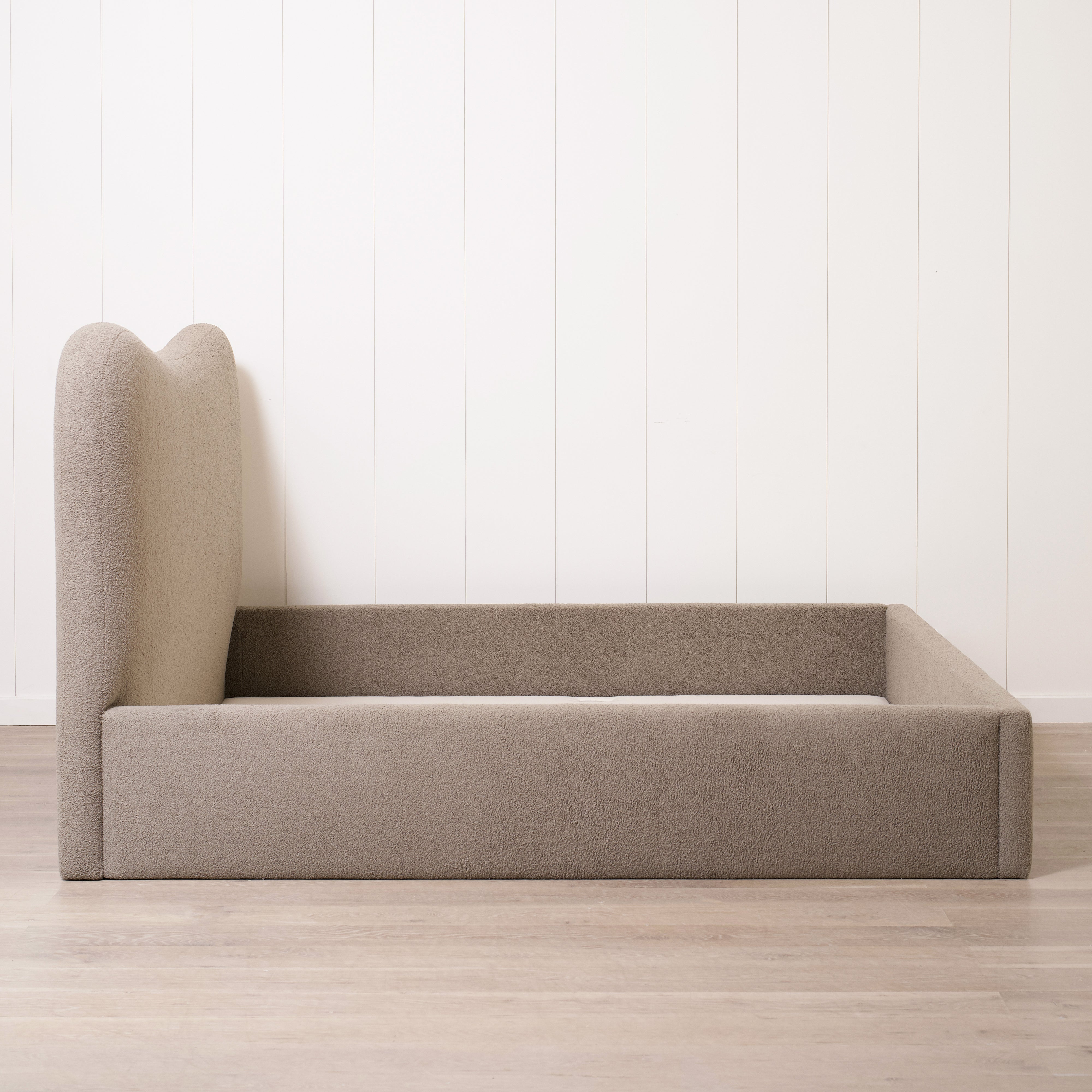 As Shown: King | Style: Upholstered | Fabric: Peak Cocoa | Finish: N/A