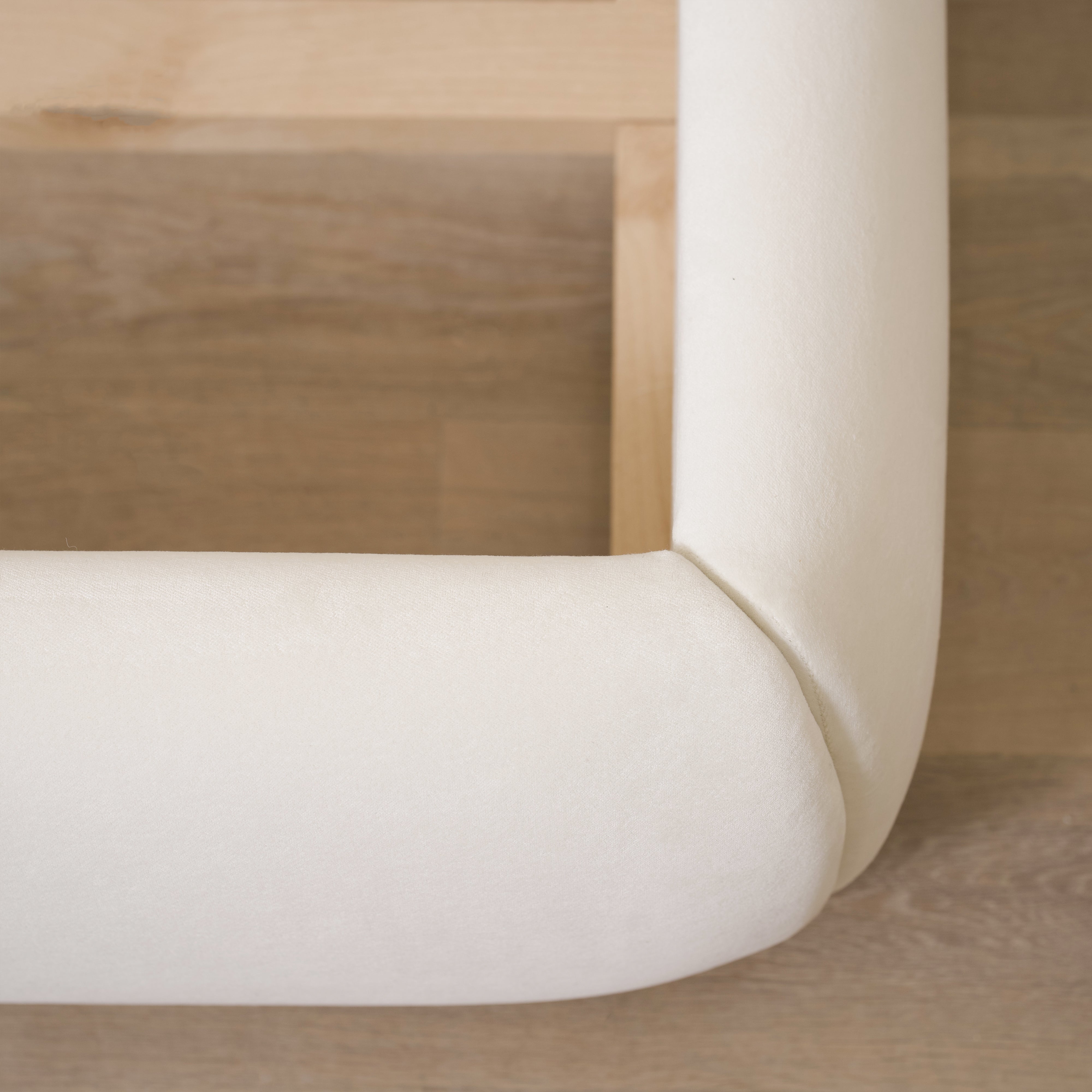 As Shown: King | Style: Upholstered | Fabric: Sky Creme | Finish: Sand