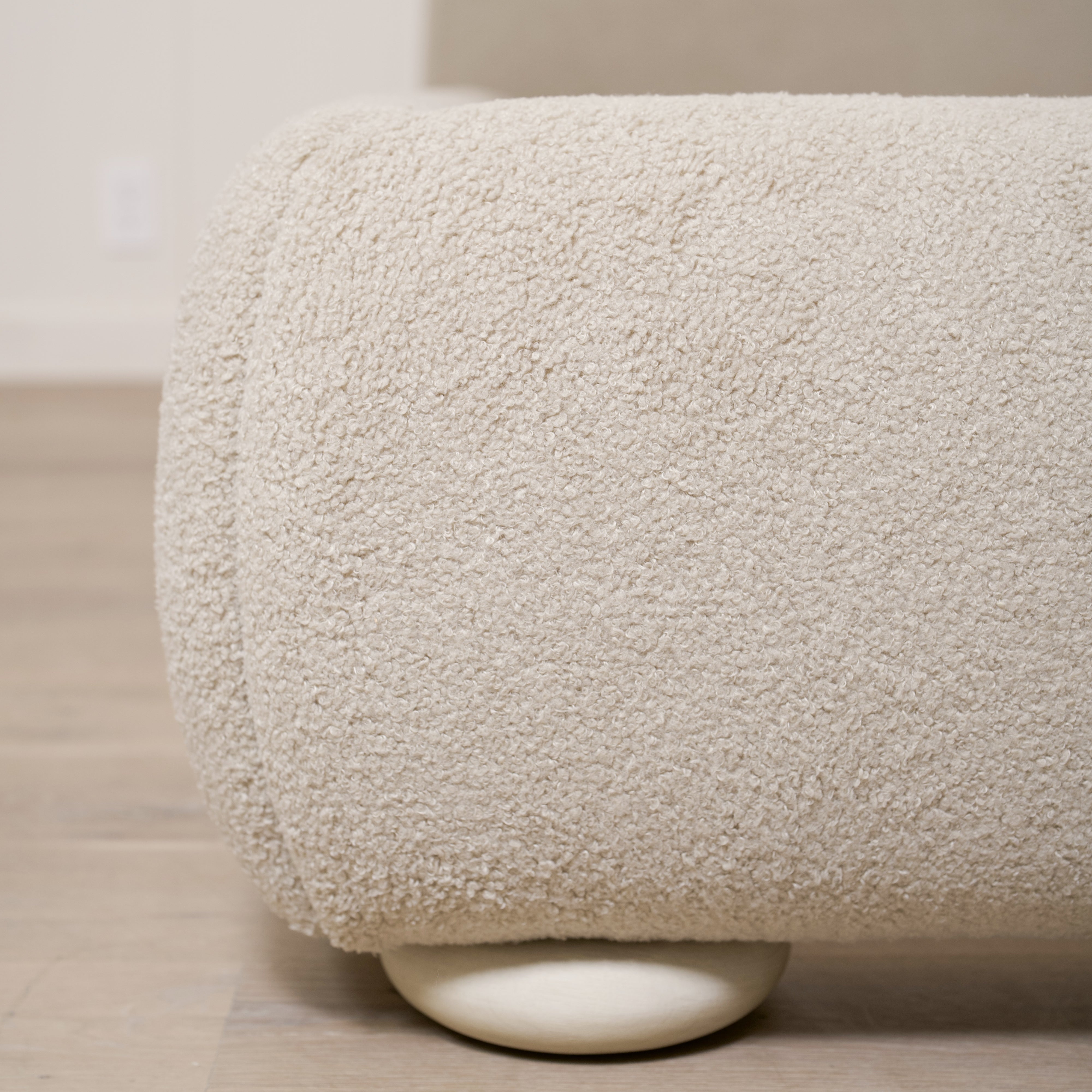 As Shown: King | Style: Upholstered | Fabric: Peak Taupe | Finish: Sand