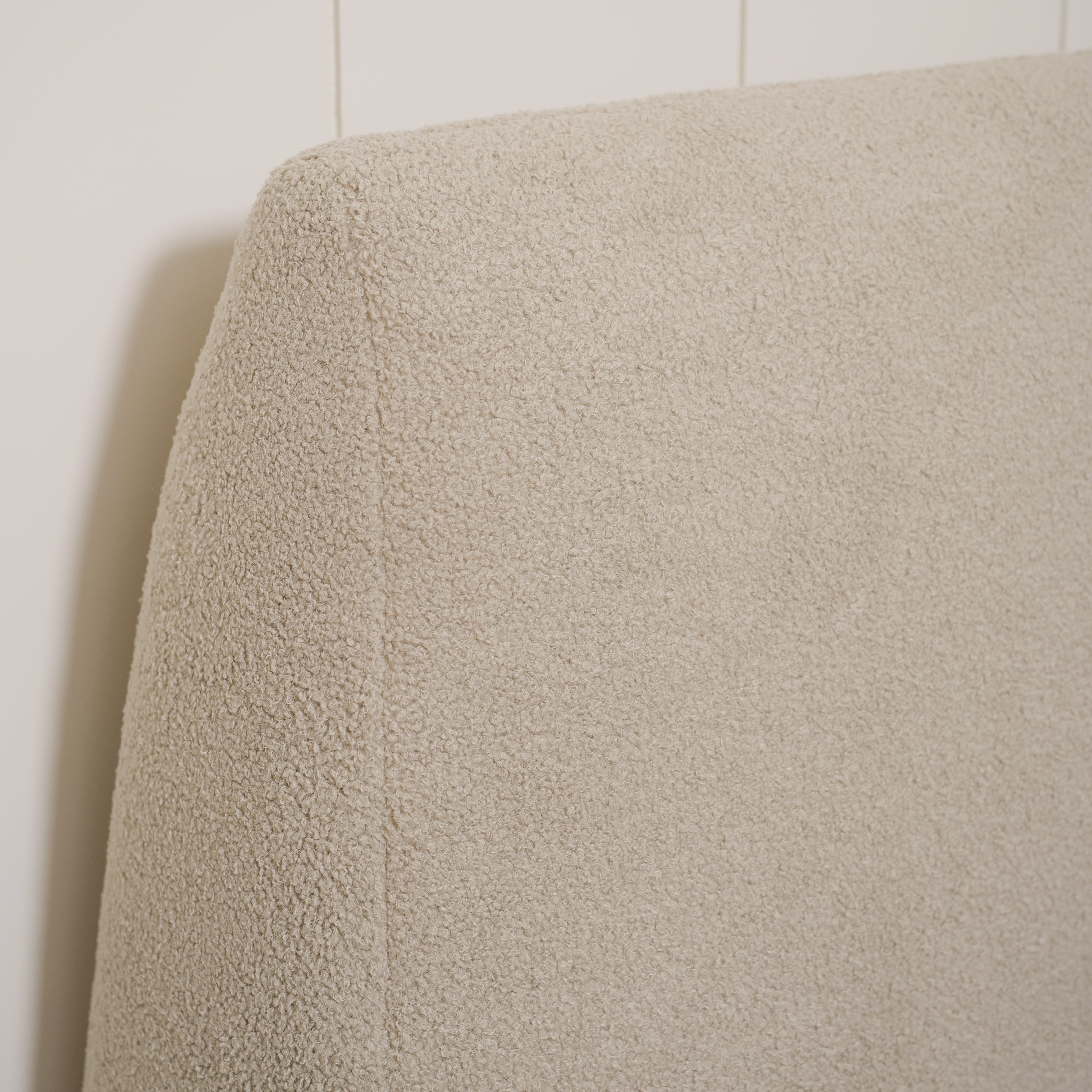 As Shown: King | Style: Upholstered | Fabric: Peak Taupe | Finish: Sand