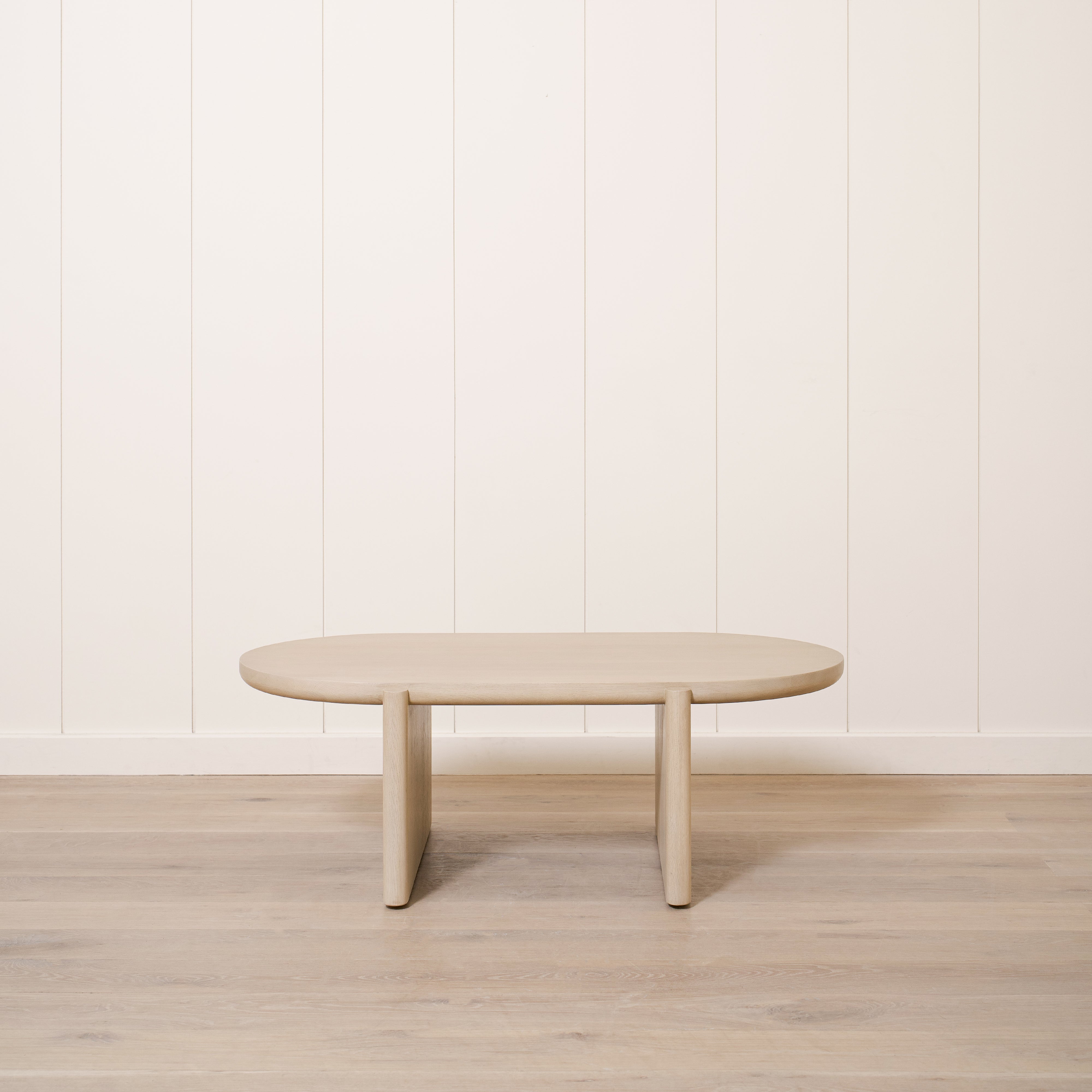 As Shown: 44"W x 26"D x 15"H | Material: Solid Oak | Finish: Sand