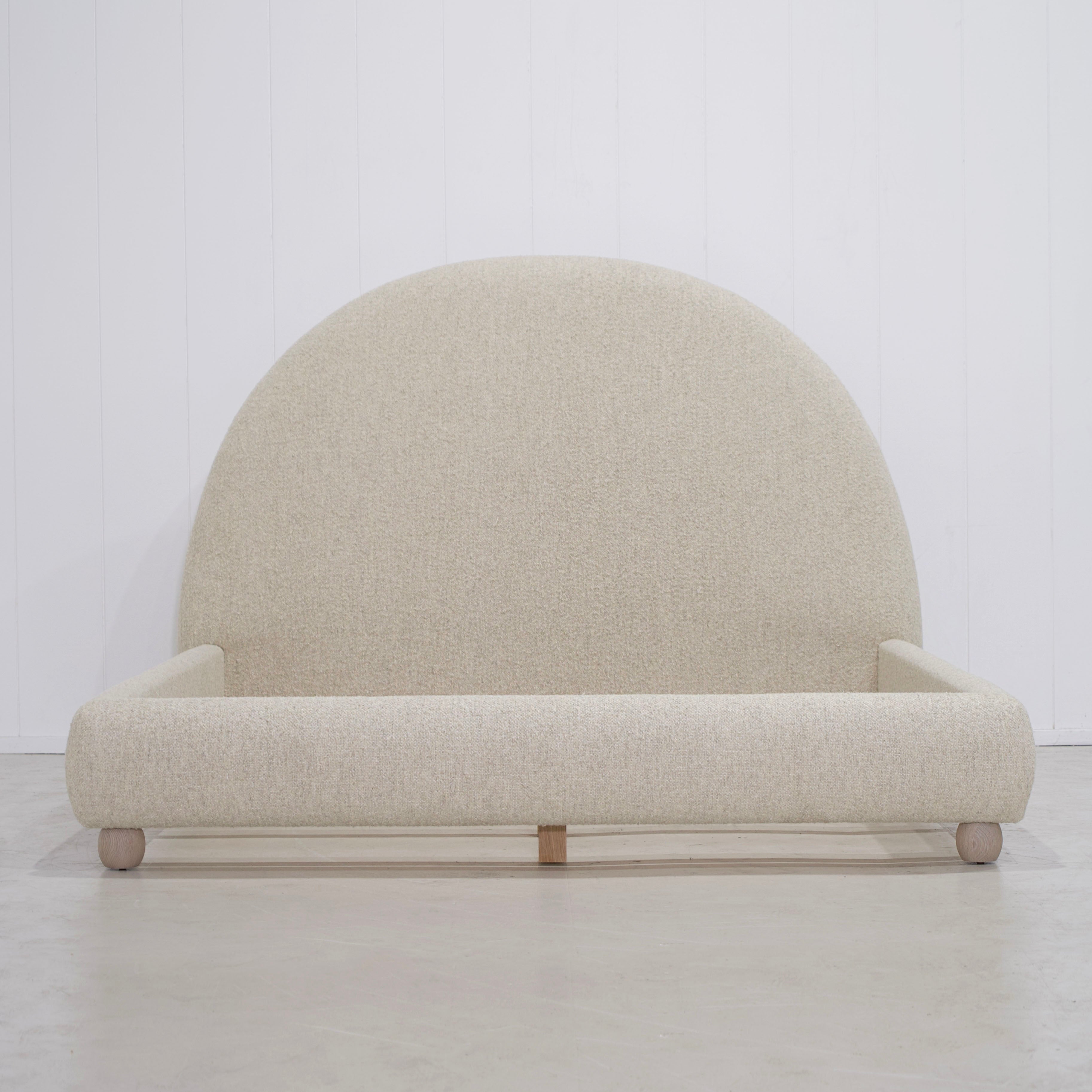 As Shown: in Berber Natural. Oak finished in Mint White Natural.