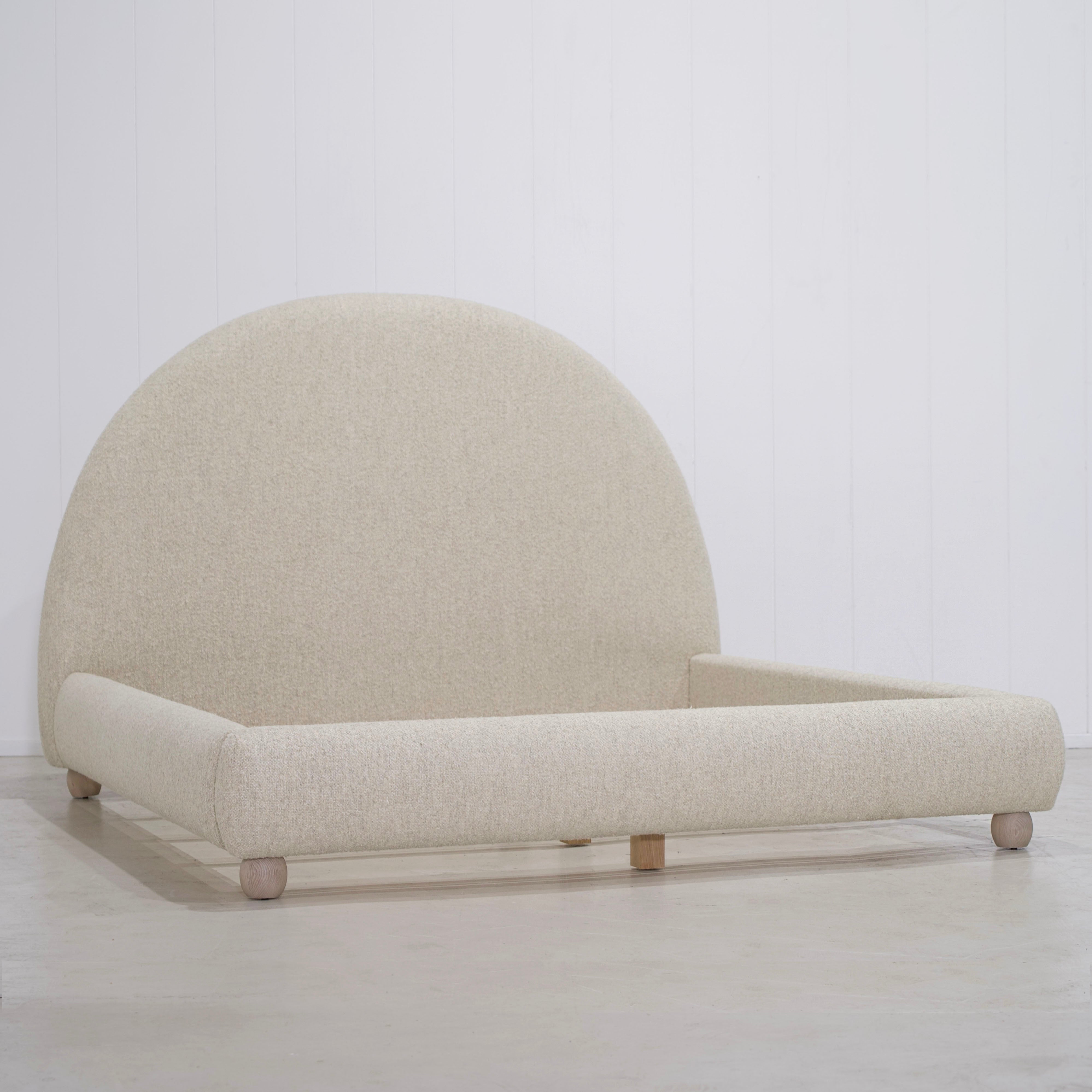 As Shown: in Berber Natural. Oak finished in Mint White Natural.