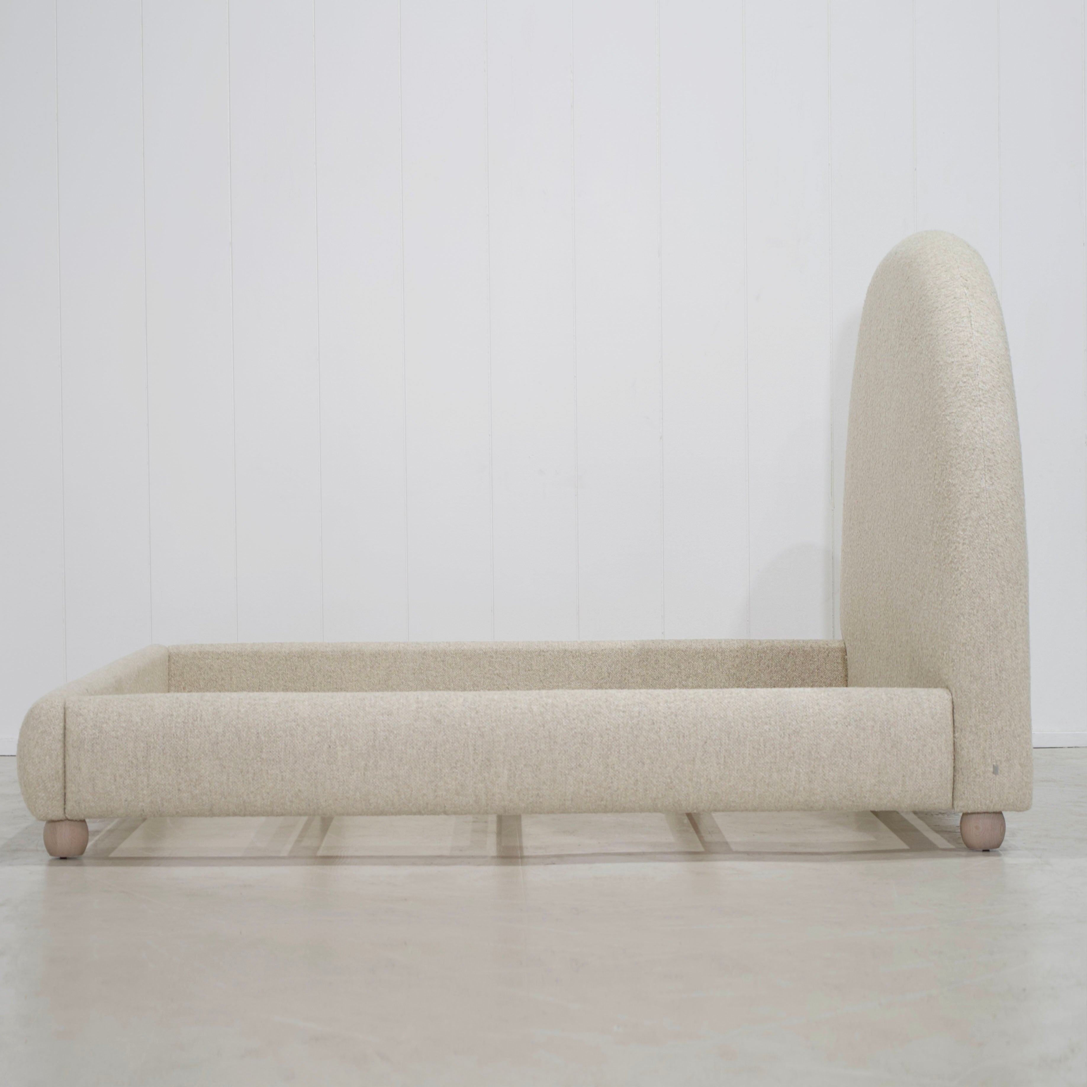 As Shown: in Berber Natural. Oak finished in Mint White Natural.