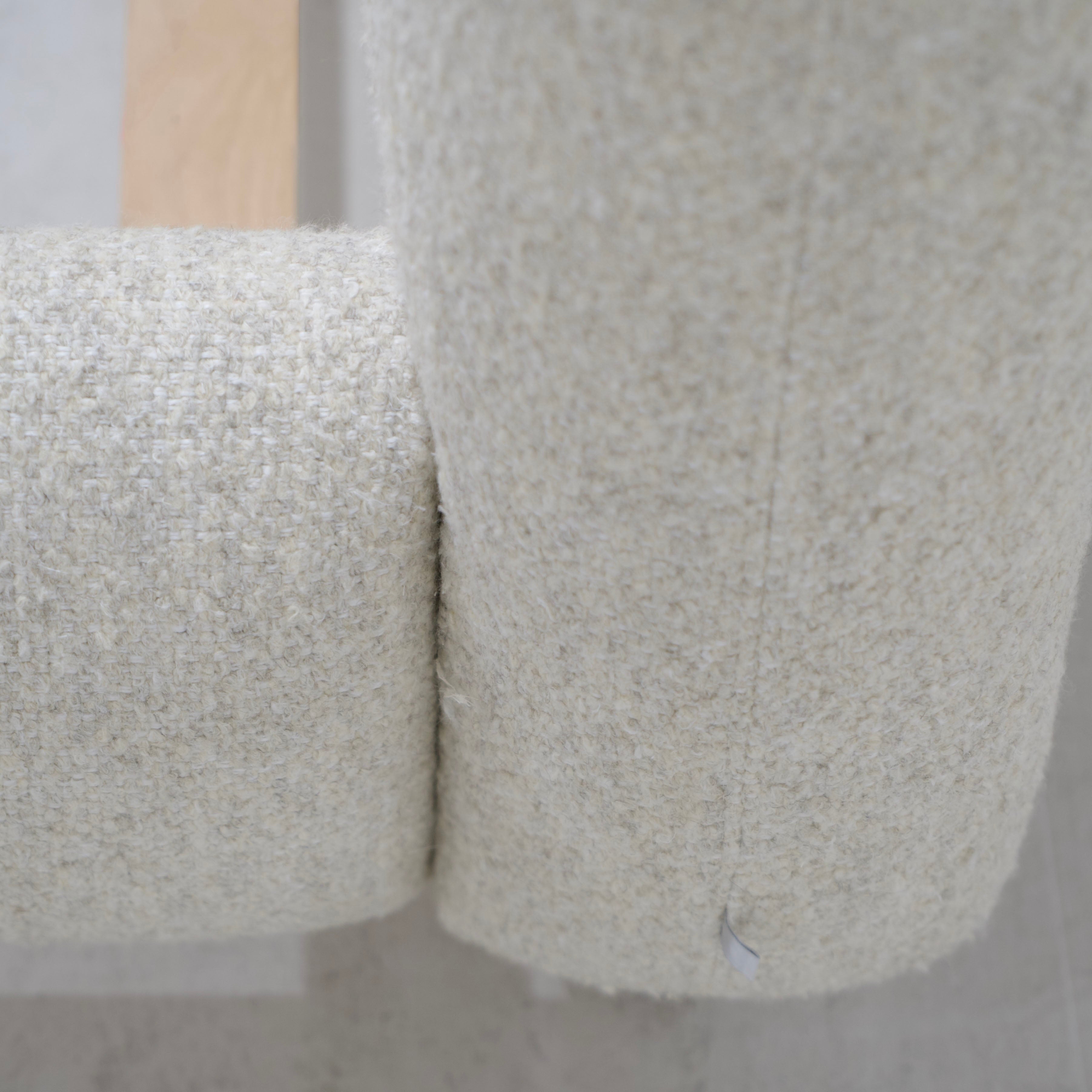 As Shown: in Berber Natural. Oak finished in Mint White Natural.