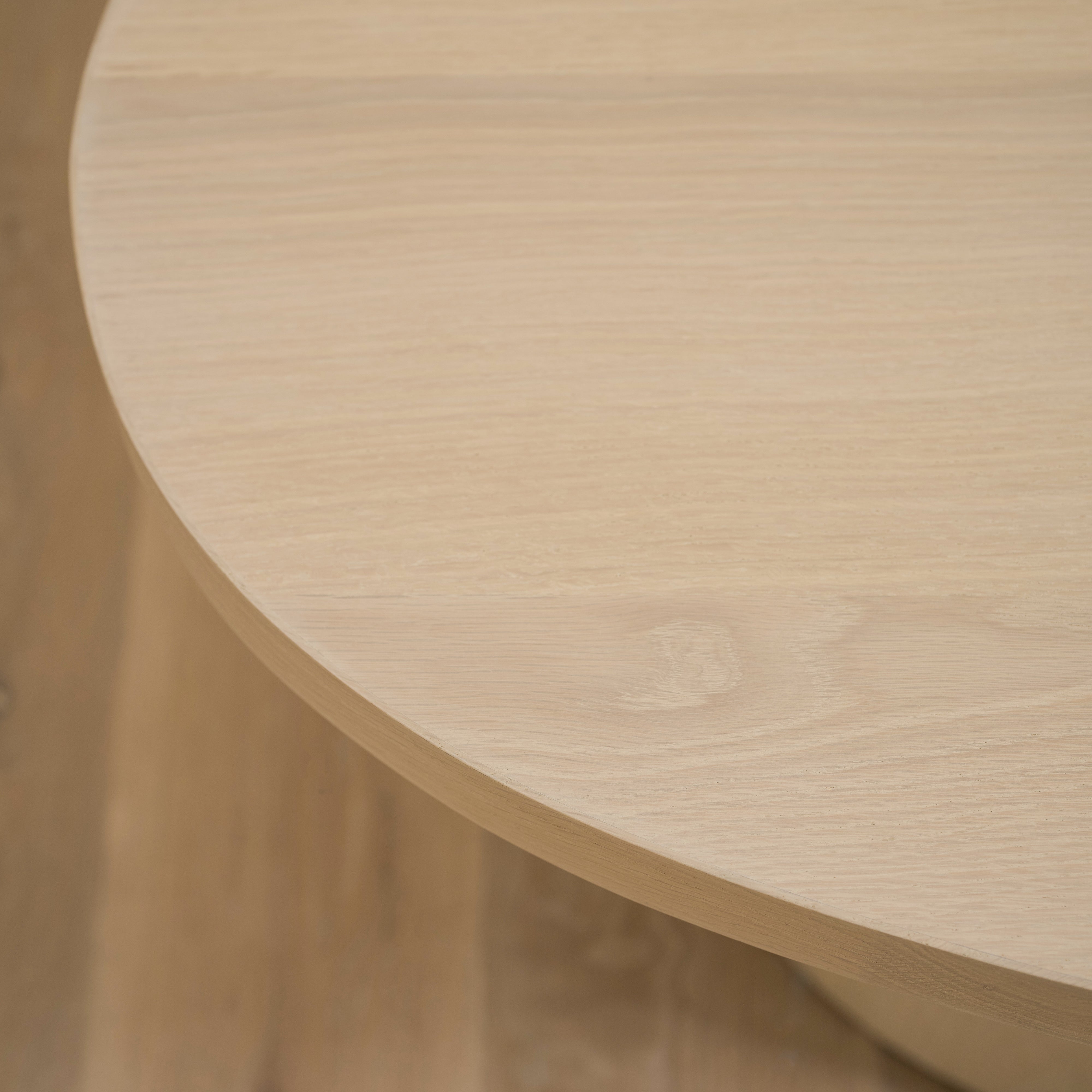 As Shown: 45"W x 25"D x 18.5"H | Material: Solid Oak | Finish: Sand