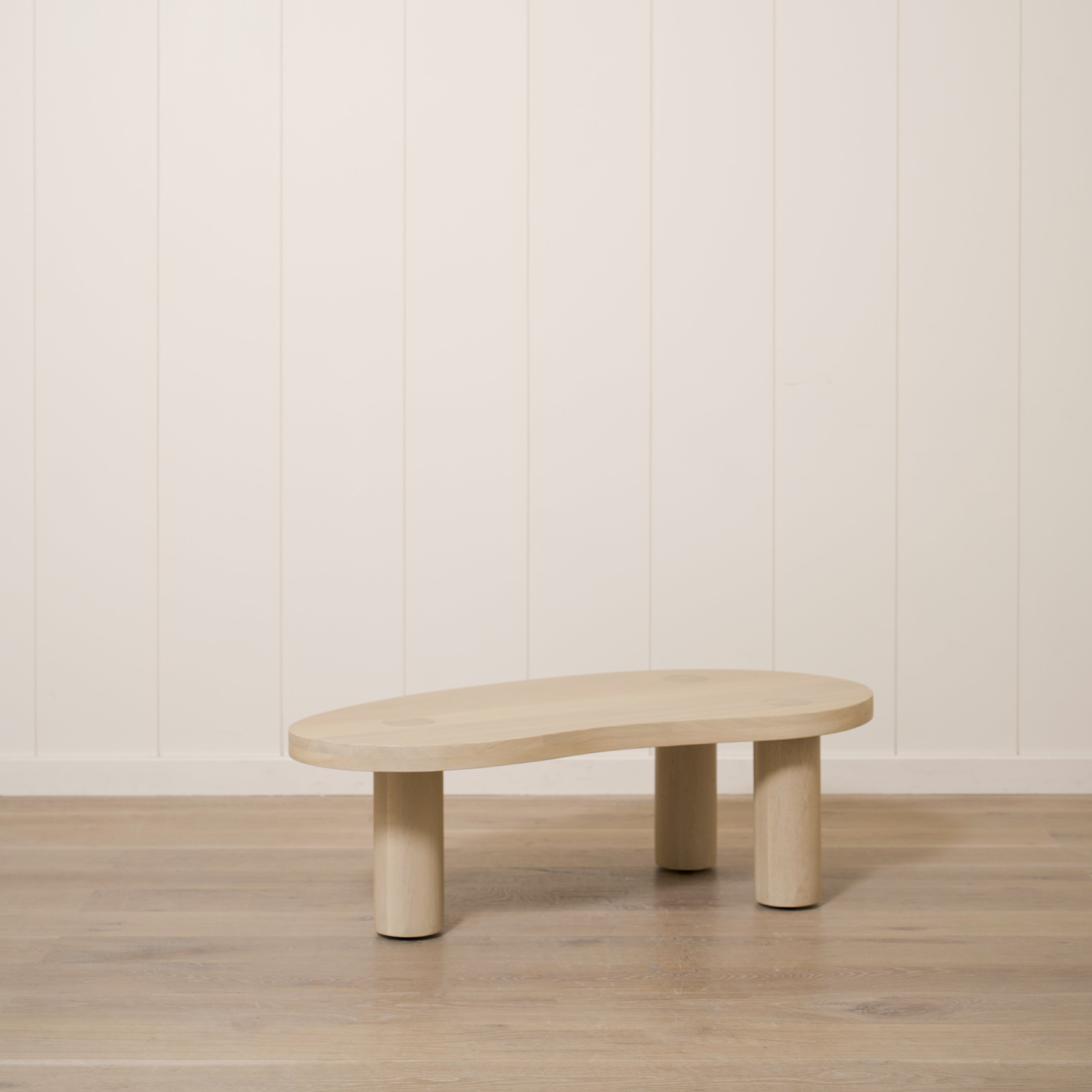 As Shown: 48"W x 24"W x 15"H | Material: Solid Oak | Finish: Sand