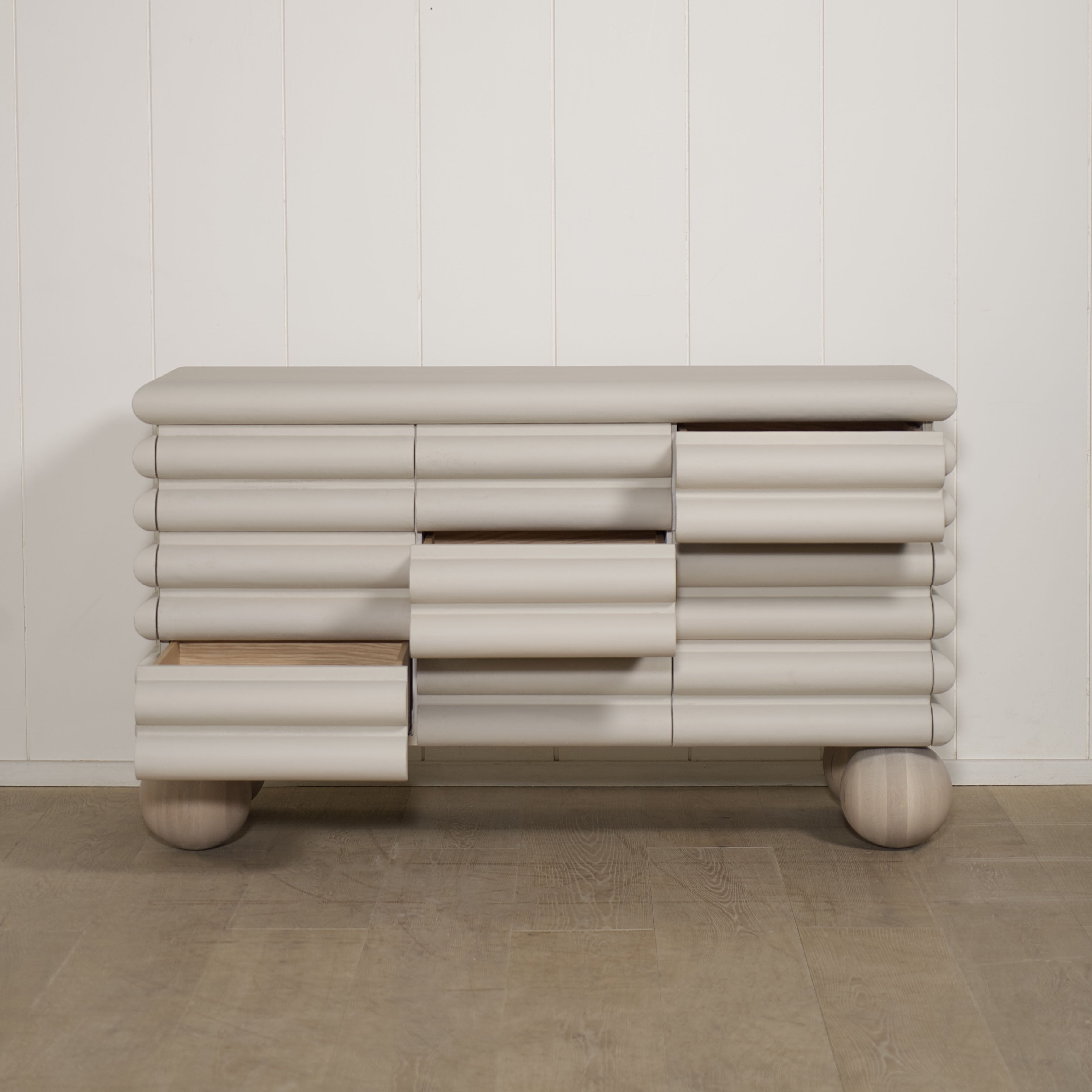 As Shown: 60"W x 24"D x 35"H | Style: Painted limestone | Paint(Frame): EdgeComb Grey | Finish(Base): Sand