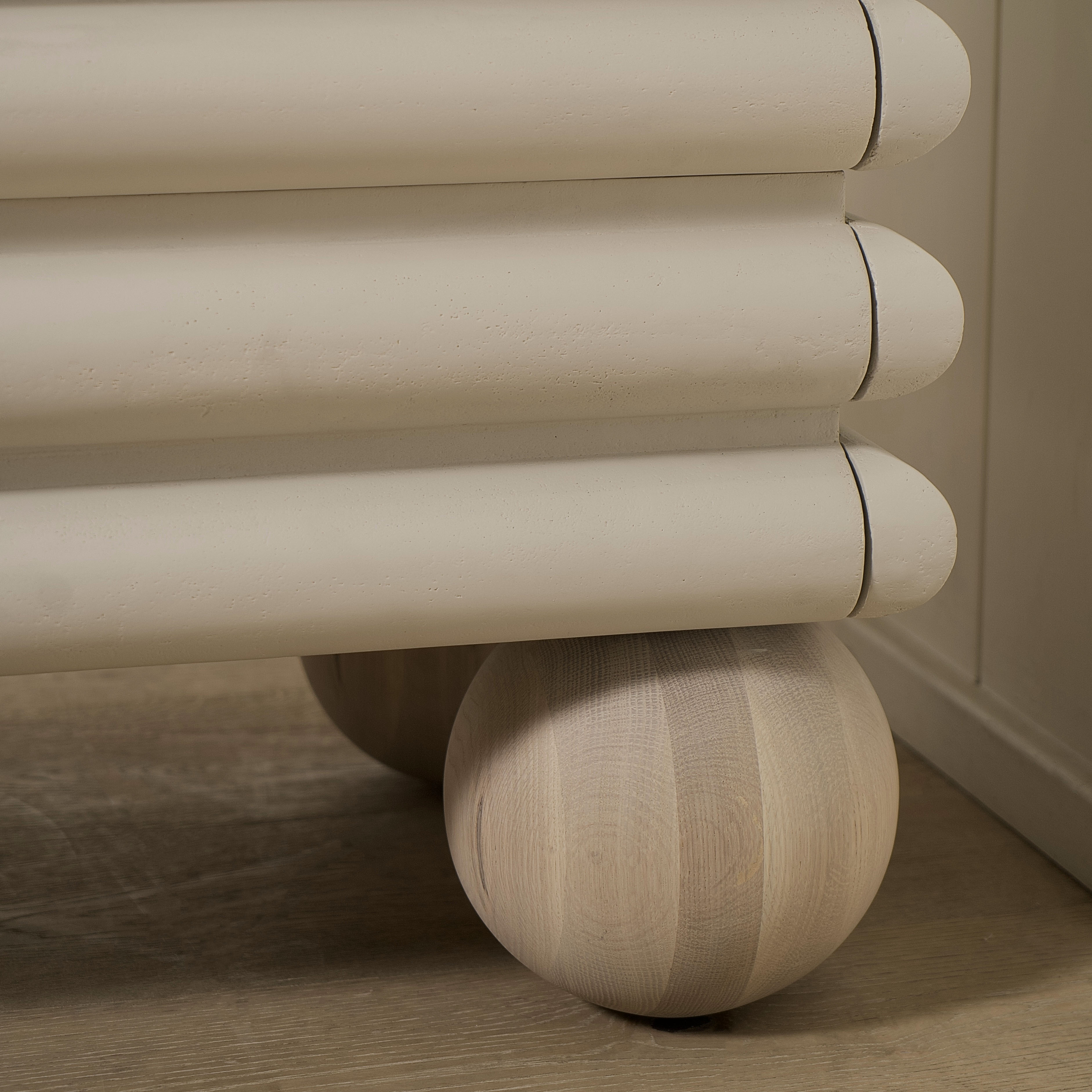 As Shown: 60"W x 24"D x 35"H | Style: Painted limestone | Paint(Frame): EdgeComb Grey | Finish(Base): Sand