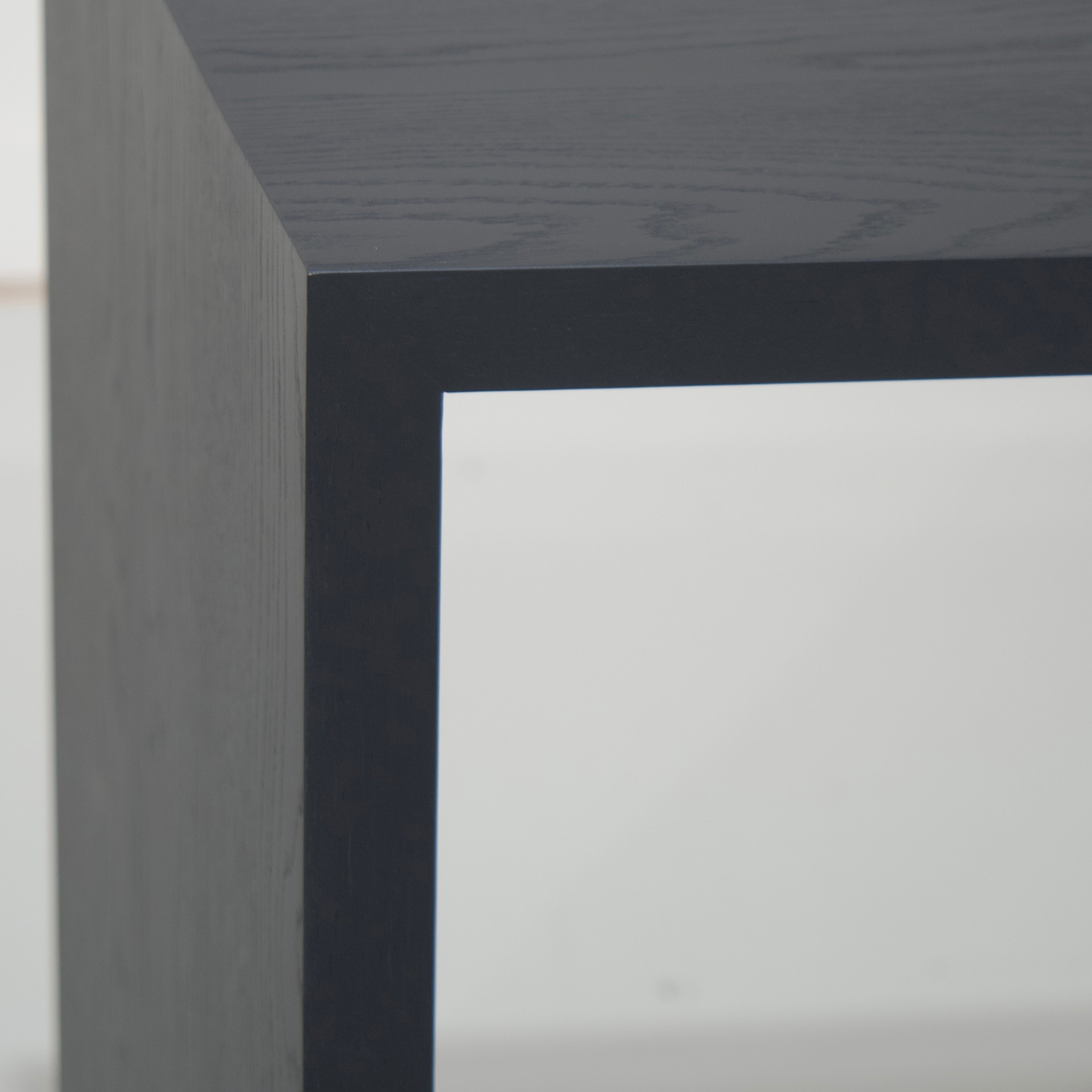 As Shown: 120"W x 24"D x 36"H | Material: Ash | Finish: Wire Brushed Black