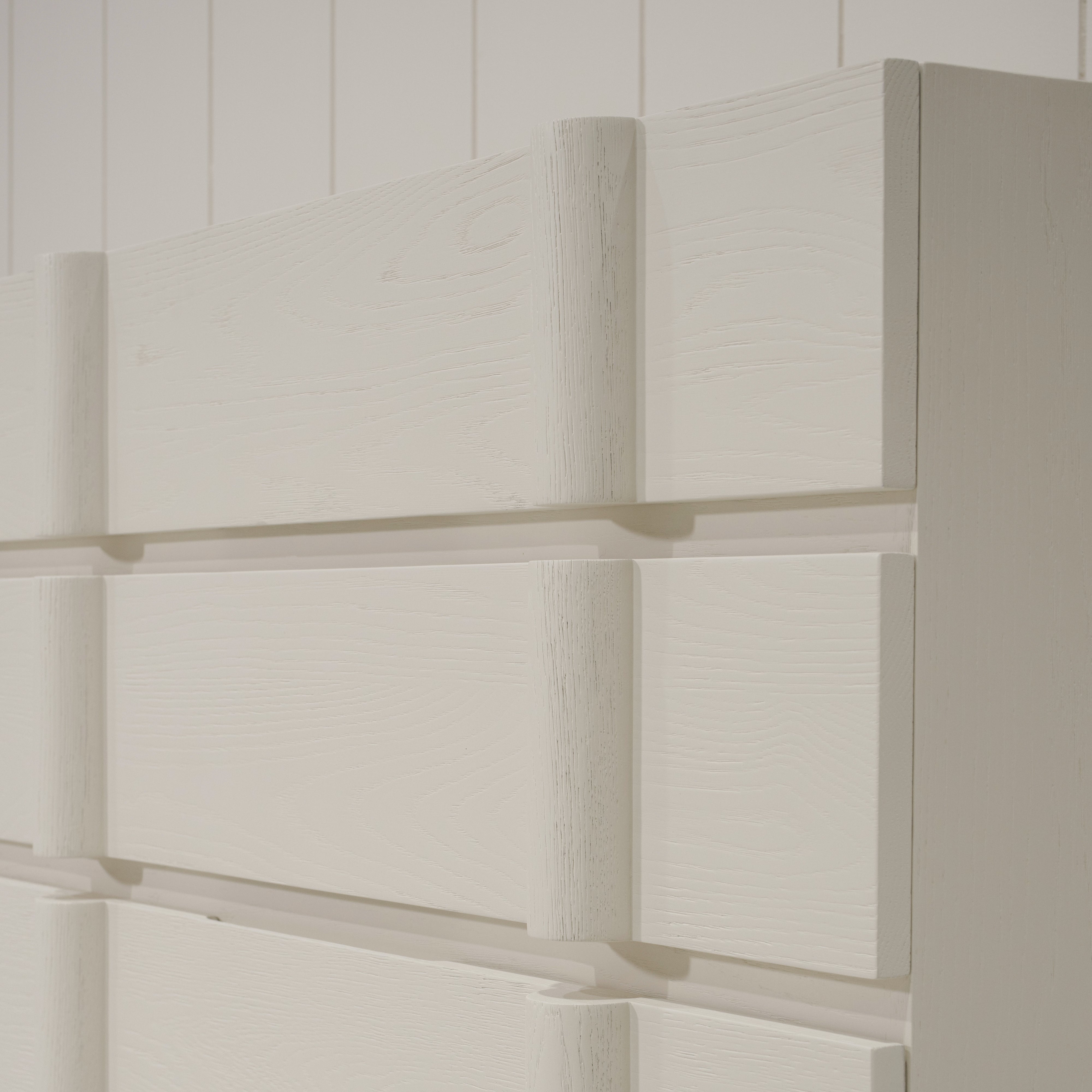 As Shown: Variant 1: (Body) Ash wire brushed in EdgeComb, (Base) Oak stained in Shell