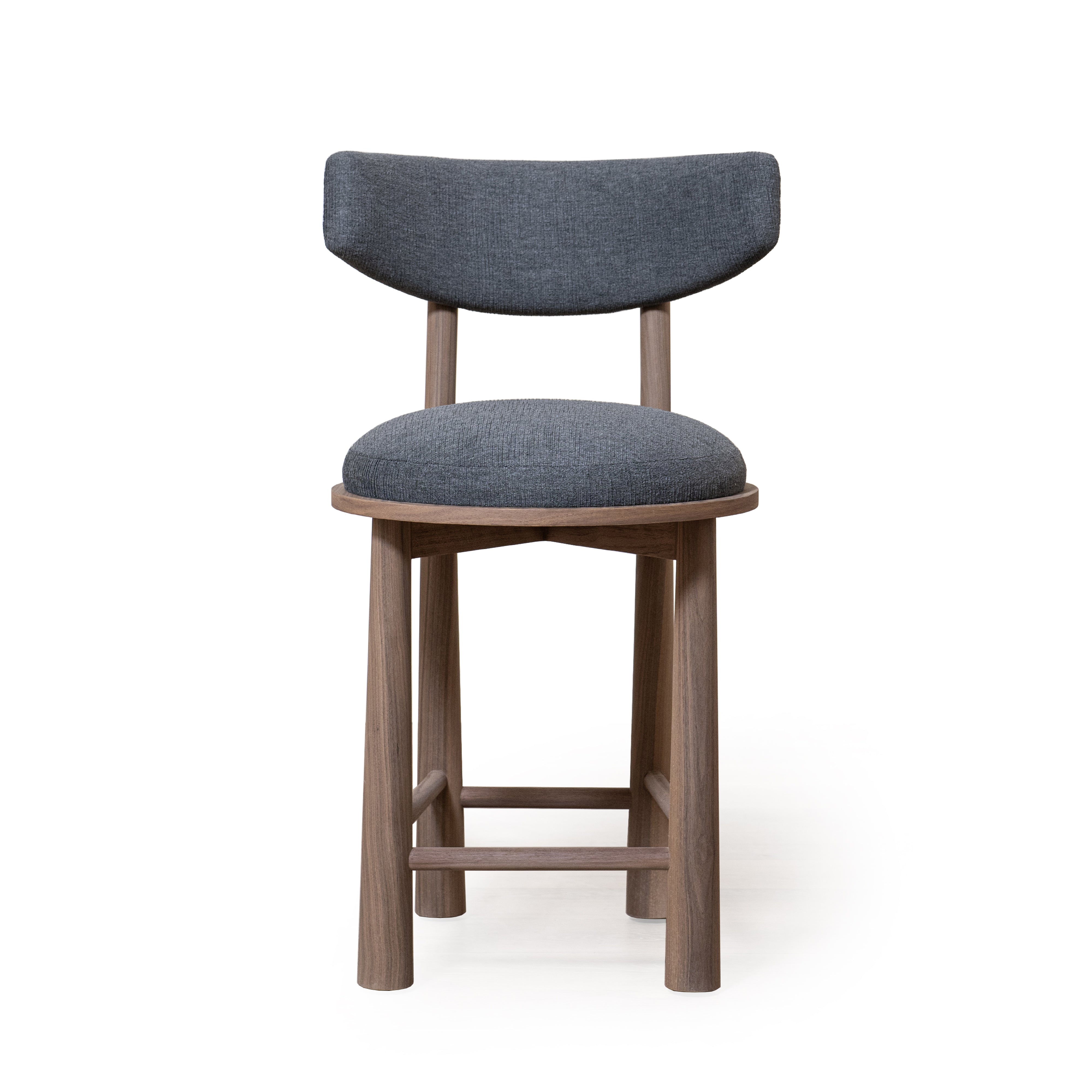 As Shown: 22"W x 21"D x 37"H | Style: Upholstered | Fabric: COM | Finish: Chestnut