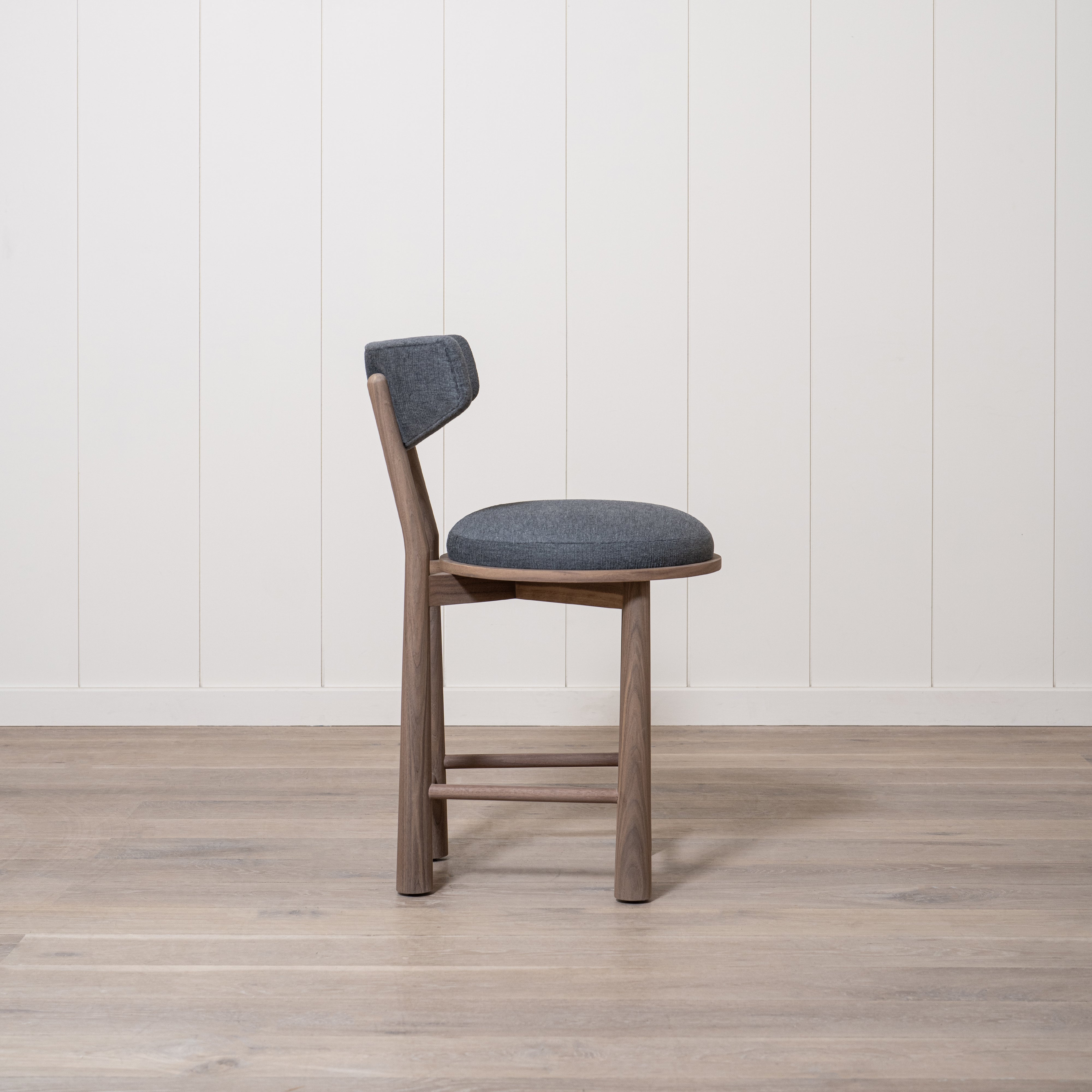 As Shown: 22"W x 21"D x 37"H | Style: Upholstered | Fabric: COM | Finish: Chestnut