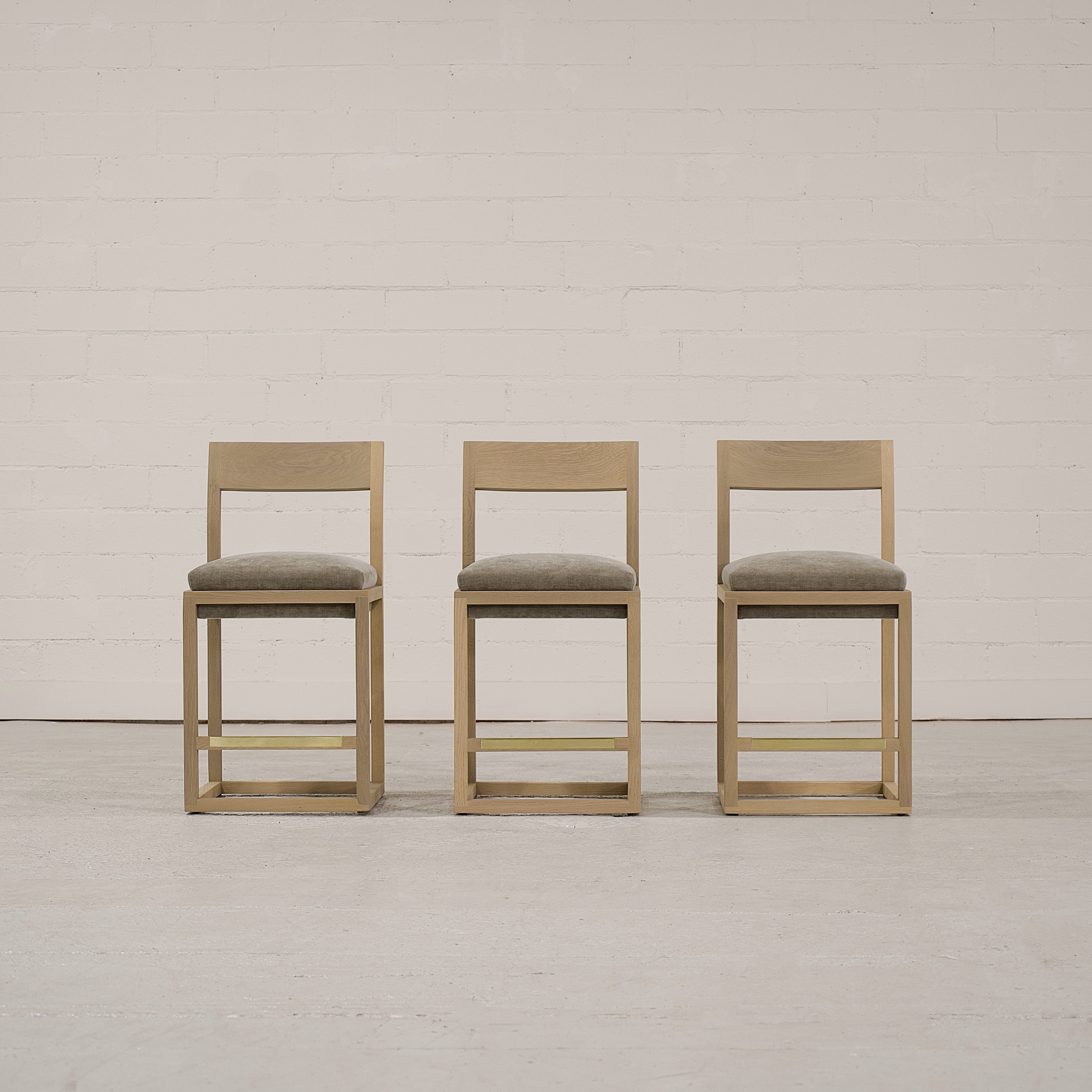 As Shown: Bar height: 18"W x 20"D x 42"H | Fabric: Canyon Chestnut | Finish: Natural