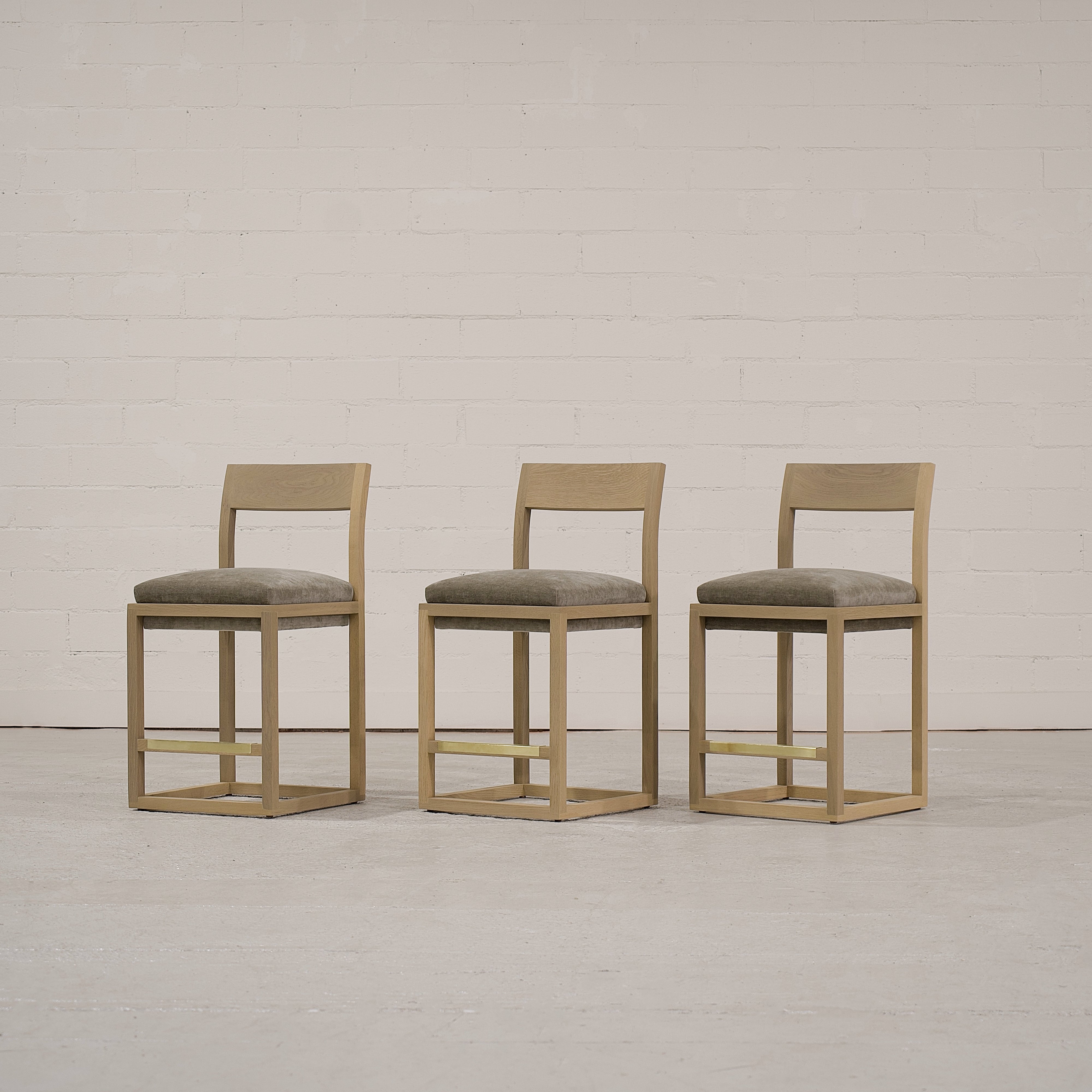 As Shown: Bar height: 18"W x 20"D x 42"H | Fabric: Canyon Chestnut | Finish: Natural