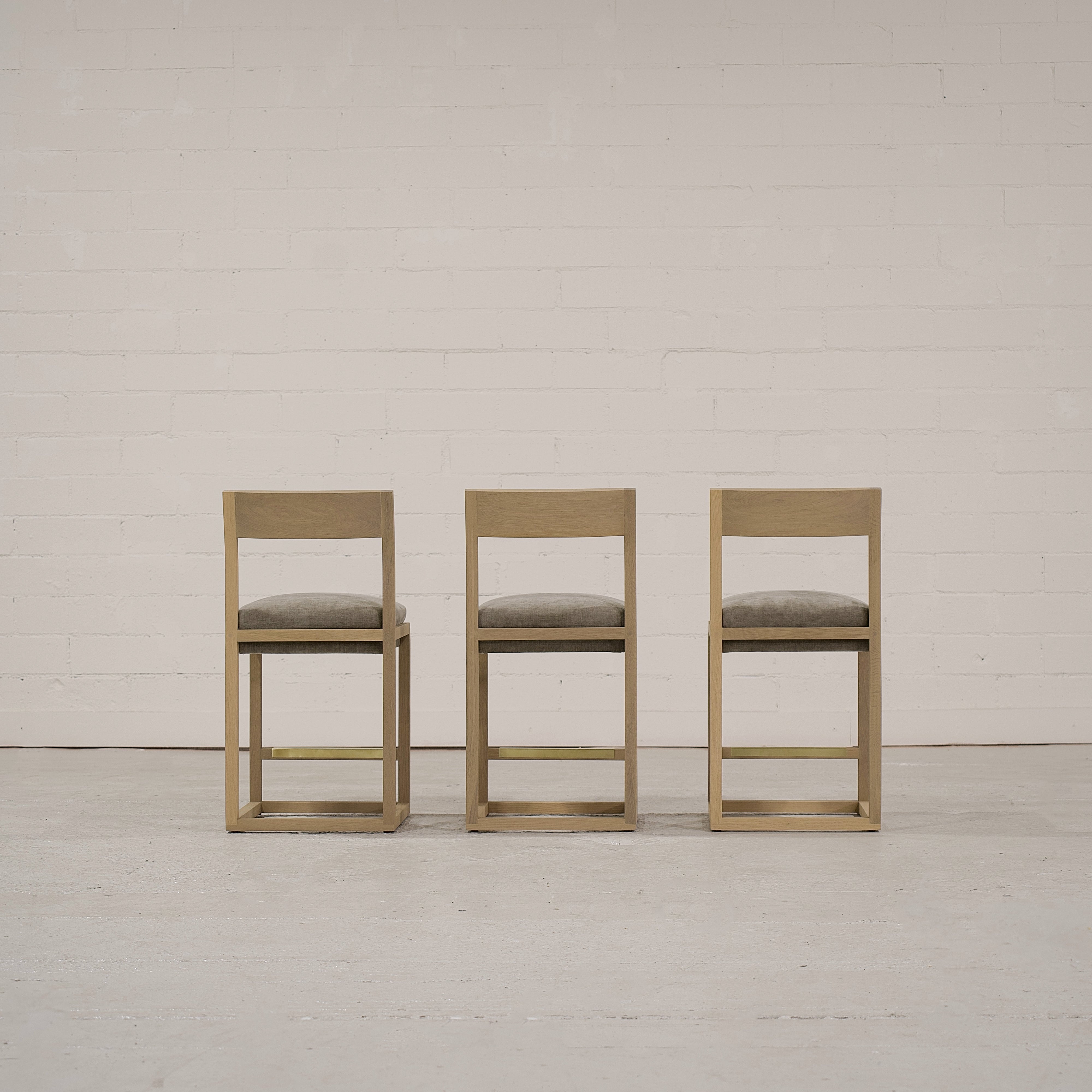 As Shown: Bar height: 18"W x 20"D x 42"H | Fabric: Canyon Chestnut | Finish: Natural