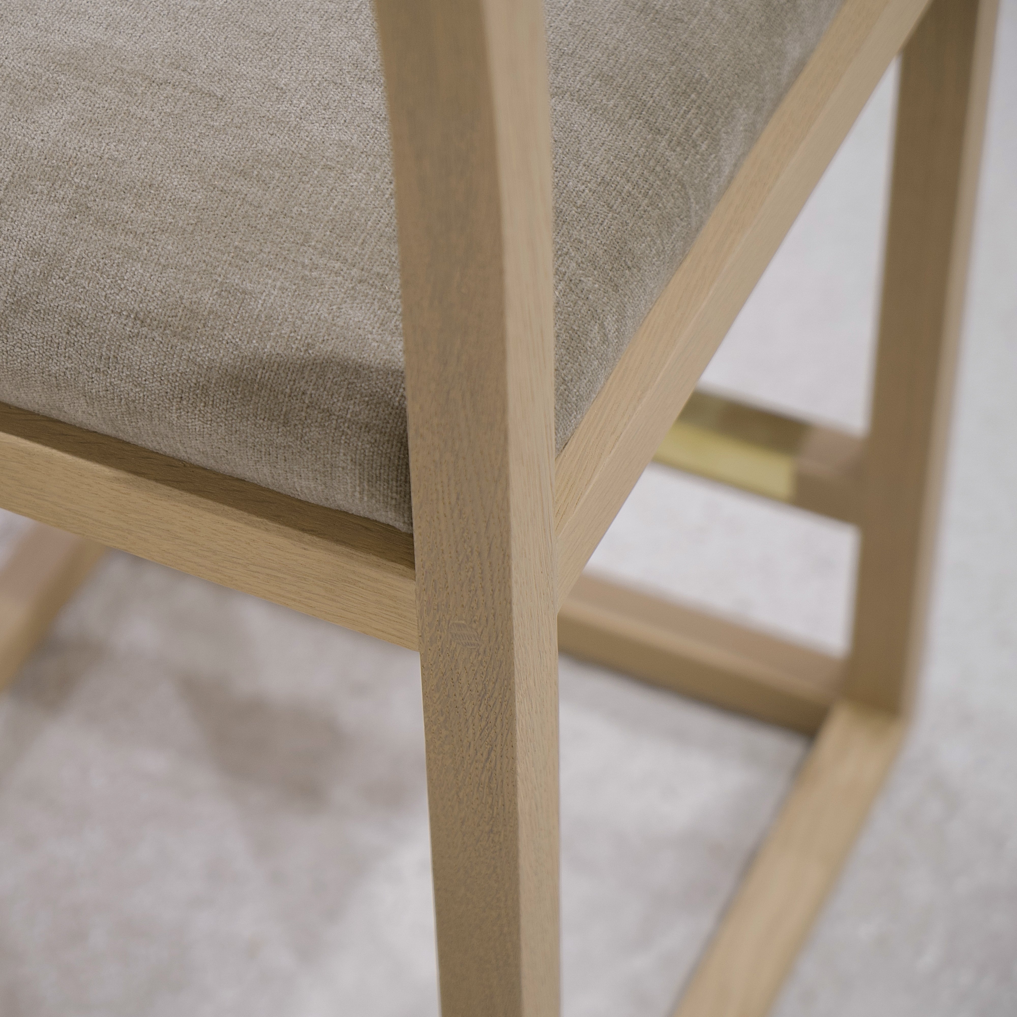 As Shown: Bar height: 18"W x 20"D x 42"H | Fabric: Canyon Chestnut | Finish: Natural