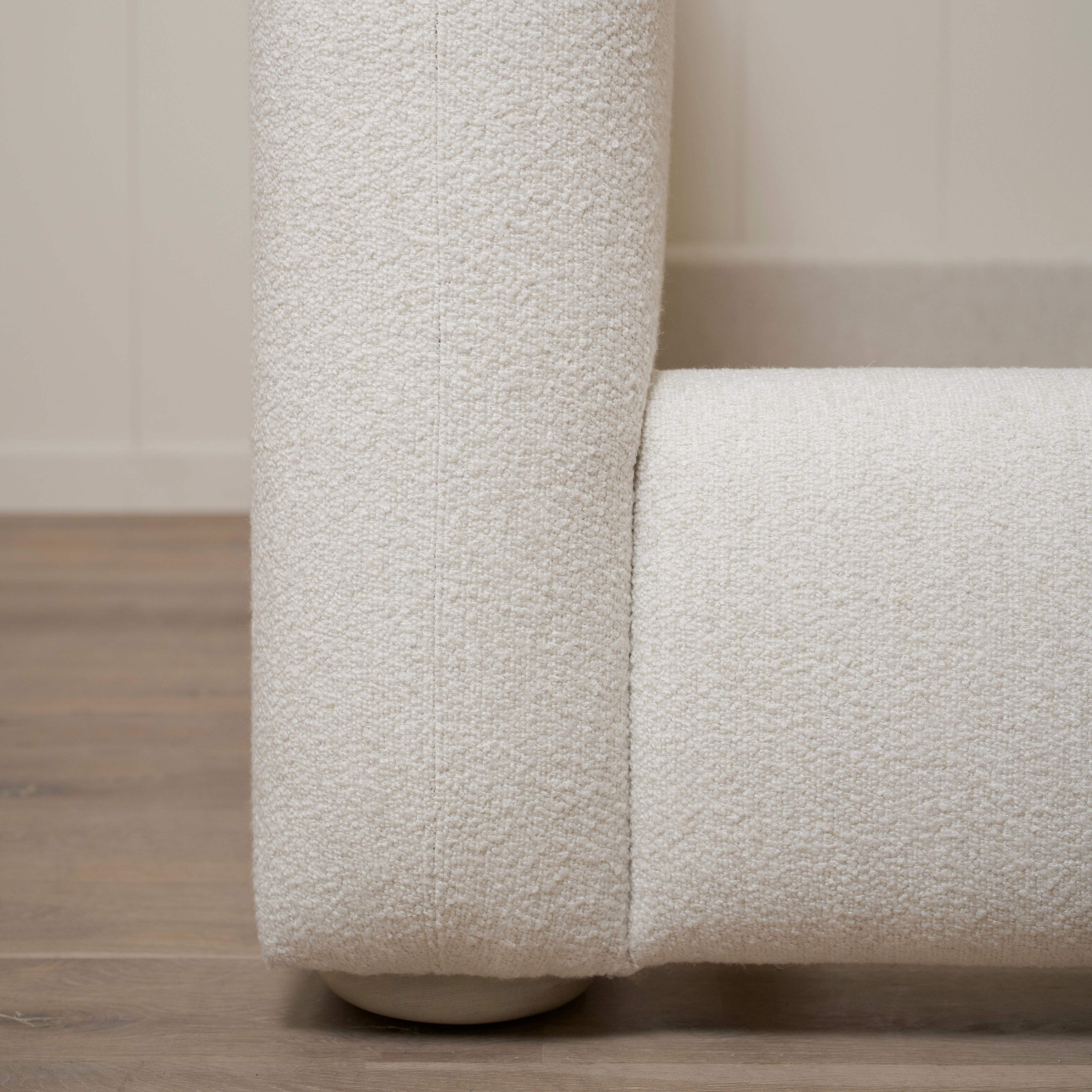 As Shown: King | Style: Upholstered | Fabric: Sonoma Ivory | Finish: Sand