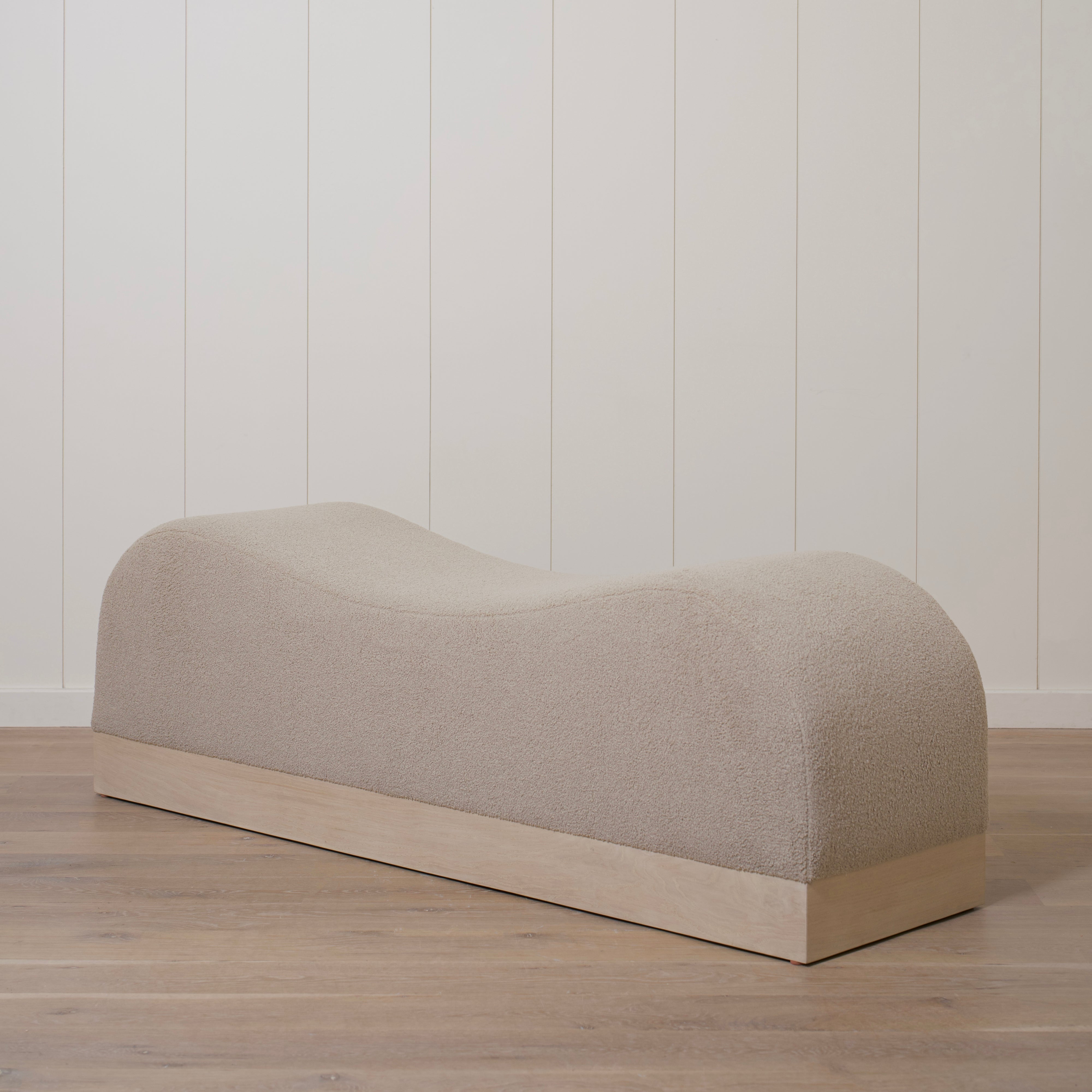 As Shown: 73"L x 20"D x 23"H | Style: Upholstered | Fabric: Peak Taupe | Finish: Bran