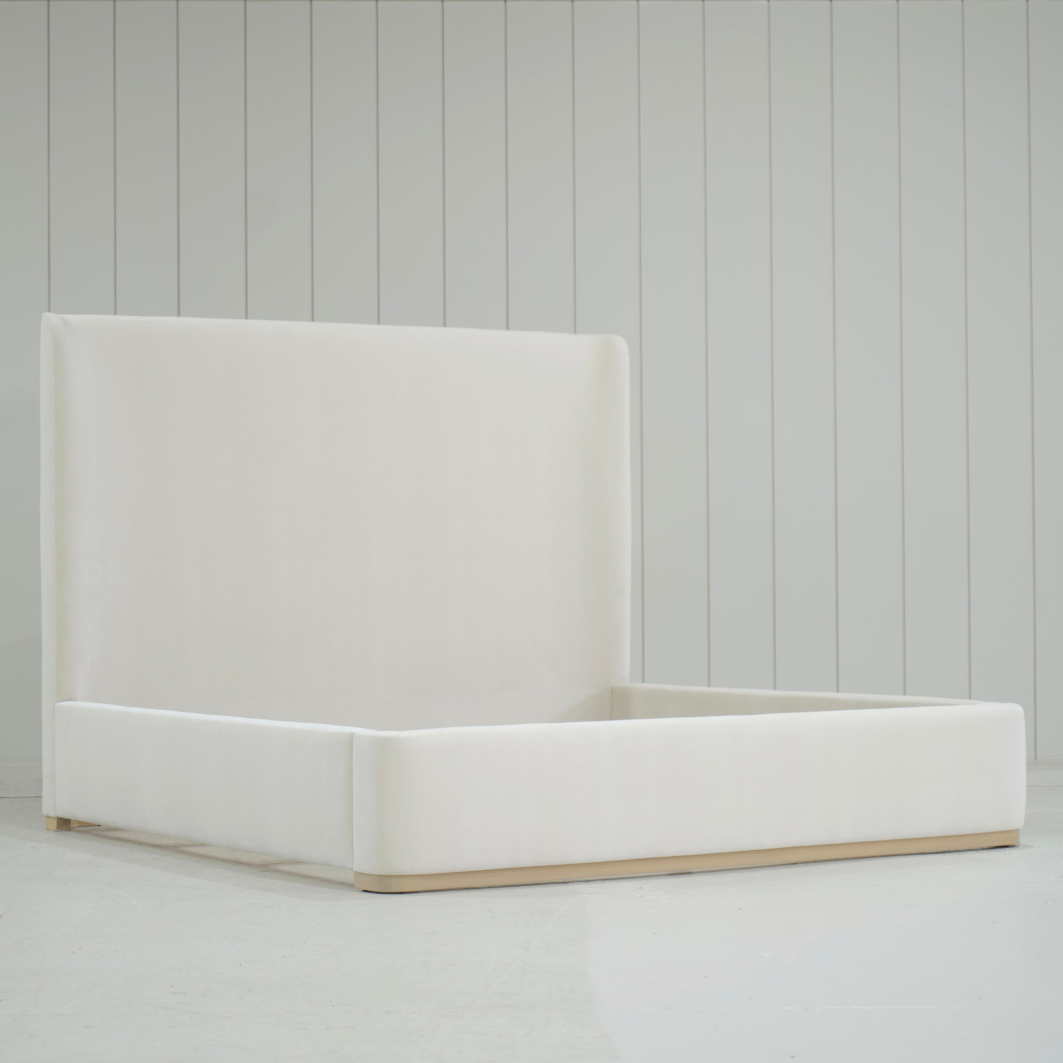 As Shown: in Sky Natural, Mint White Natural oak base.