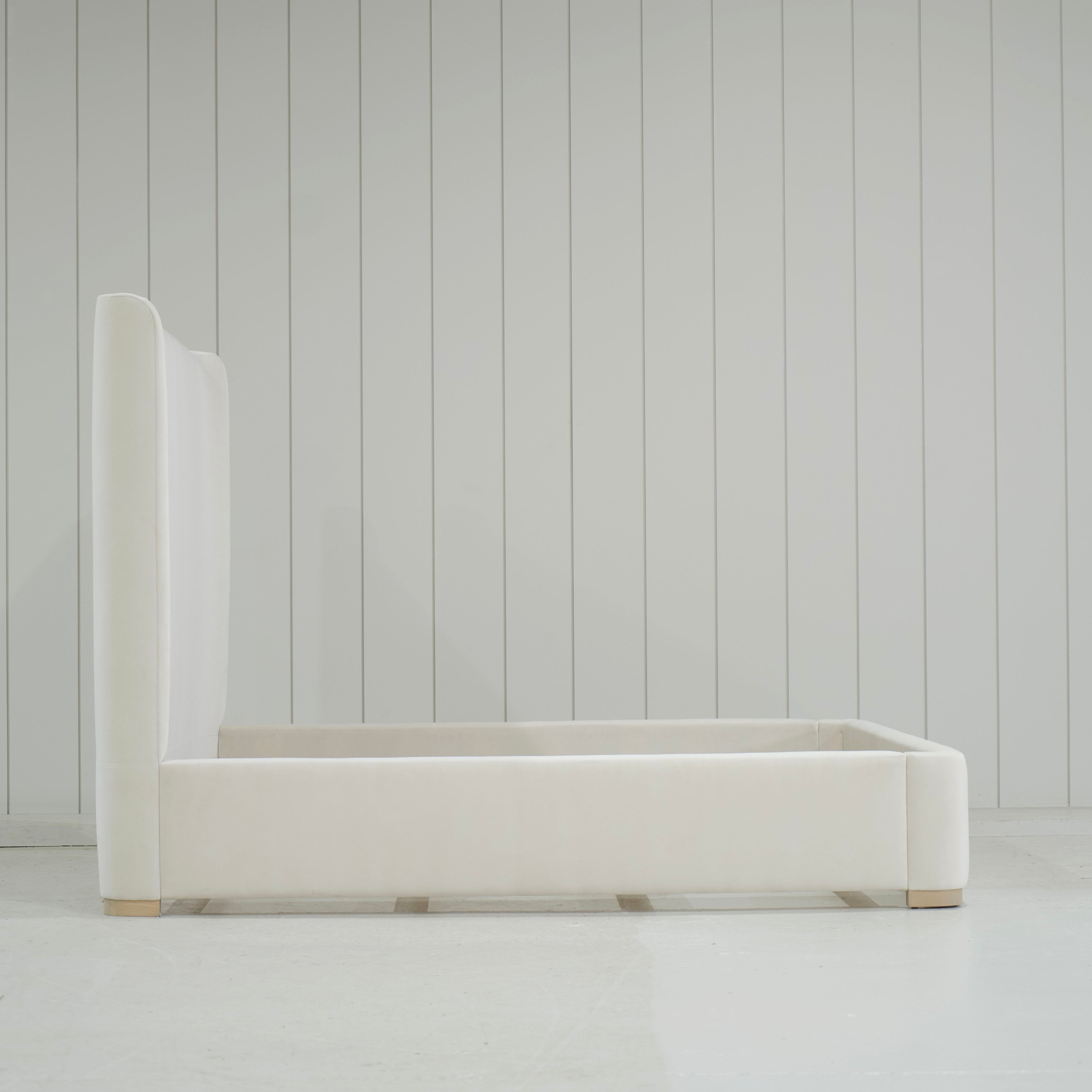 As Shown: in Sky Natural, Mint White Natural oak base.